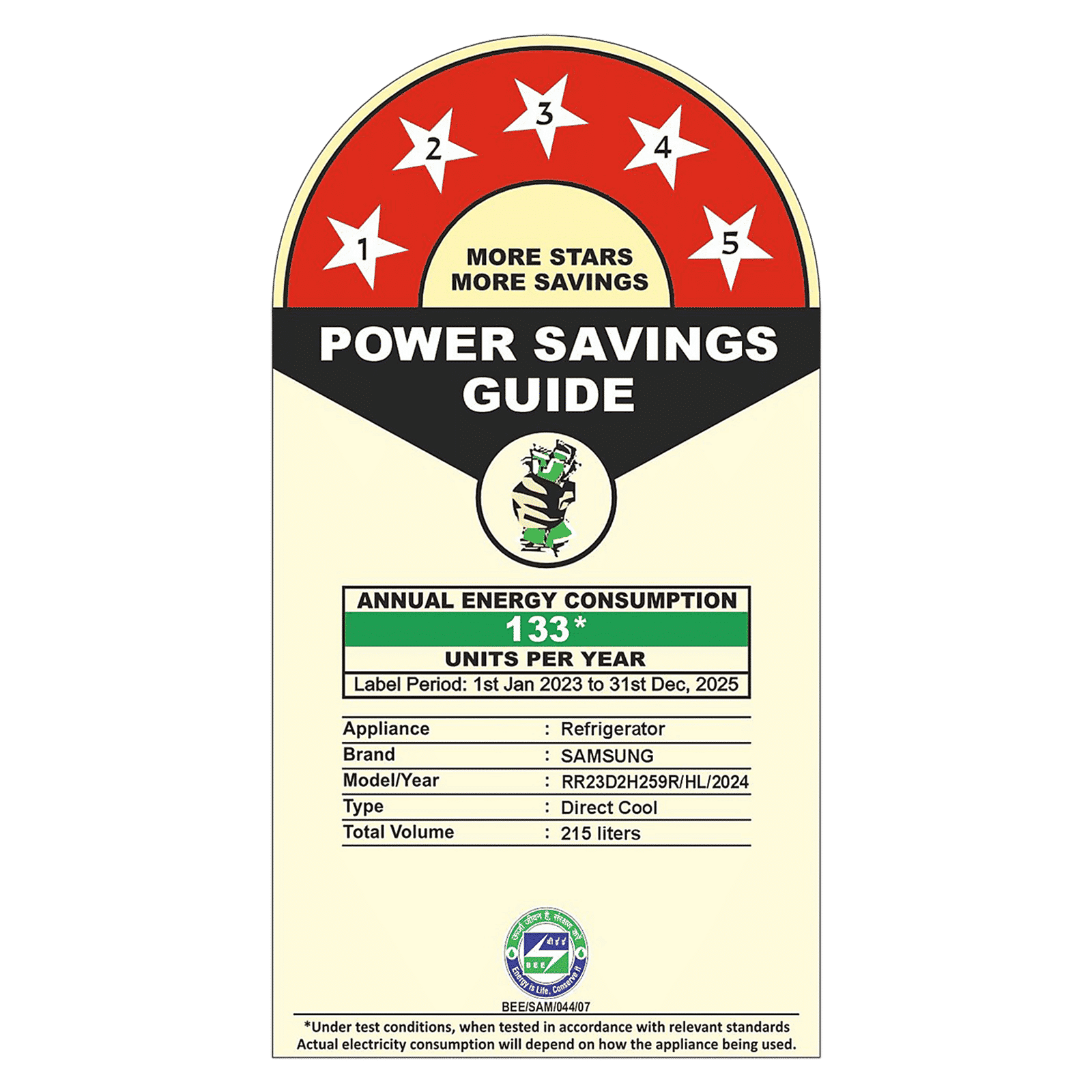 SAMSUNG Horizontal Curve 215 Litres 5 Star Direct Cool Single Door Refrigerator with Base Stand Drawer (RR23D2H259R/HL, Paradise Bloom Purple)_11