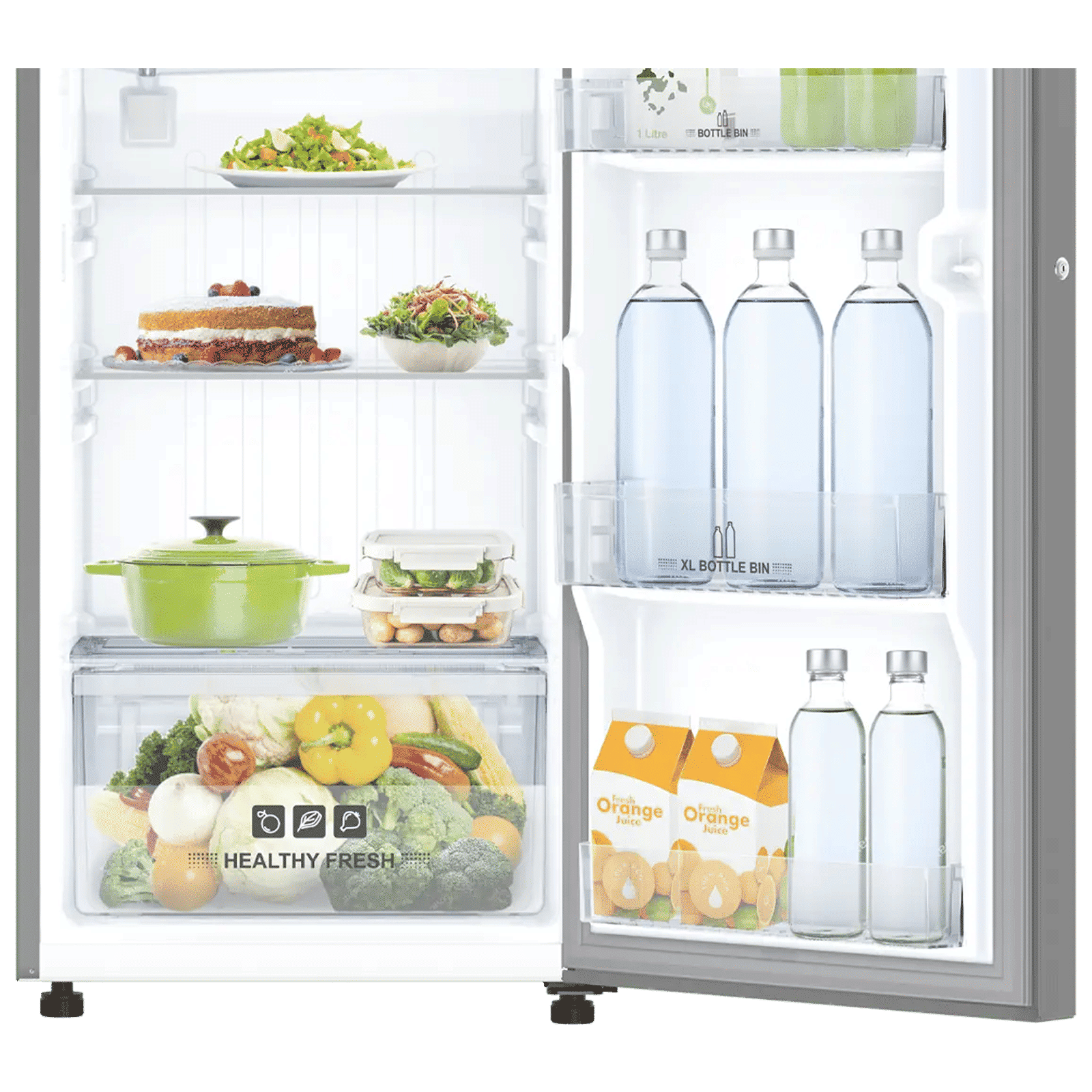 IFB Metal - Cool 187 Litres 3 Star Direct Cool Single Door Refrigerator with Anti Bacterial Gasket (IFBDC-2133FAS, Grey Steel) IFB Metal - Cool 187 Litres 3 Star Direct Cool Single Door Refrigerator with Anti Bacterial Gasket (IFBDC-2133FAS, Grey Steel)_9