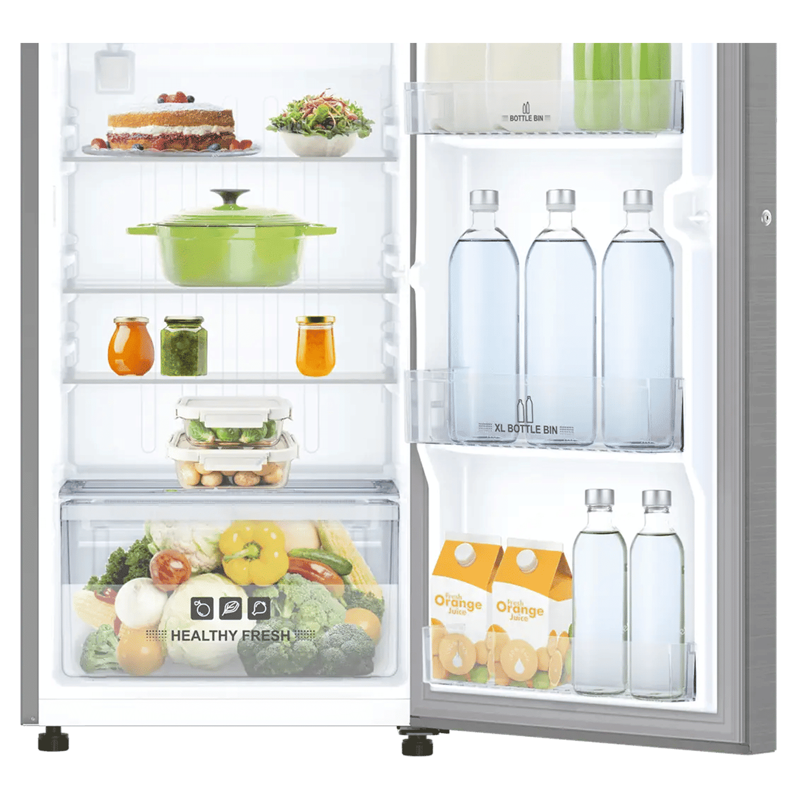 IFB Metal - Cool 197 Litres 3 Star Direct Cool Single Door Refrigerator with Anti Bacterial Gasket (IFBDC-2233FBS, Grey Steel)_10