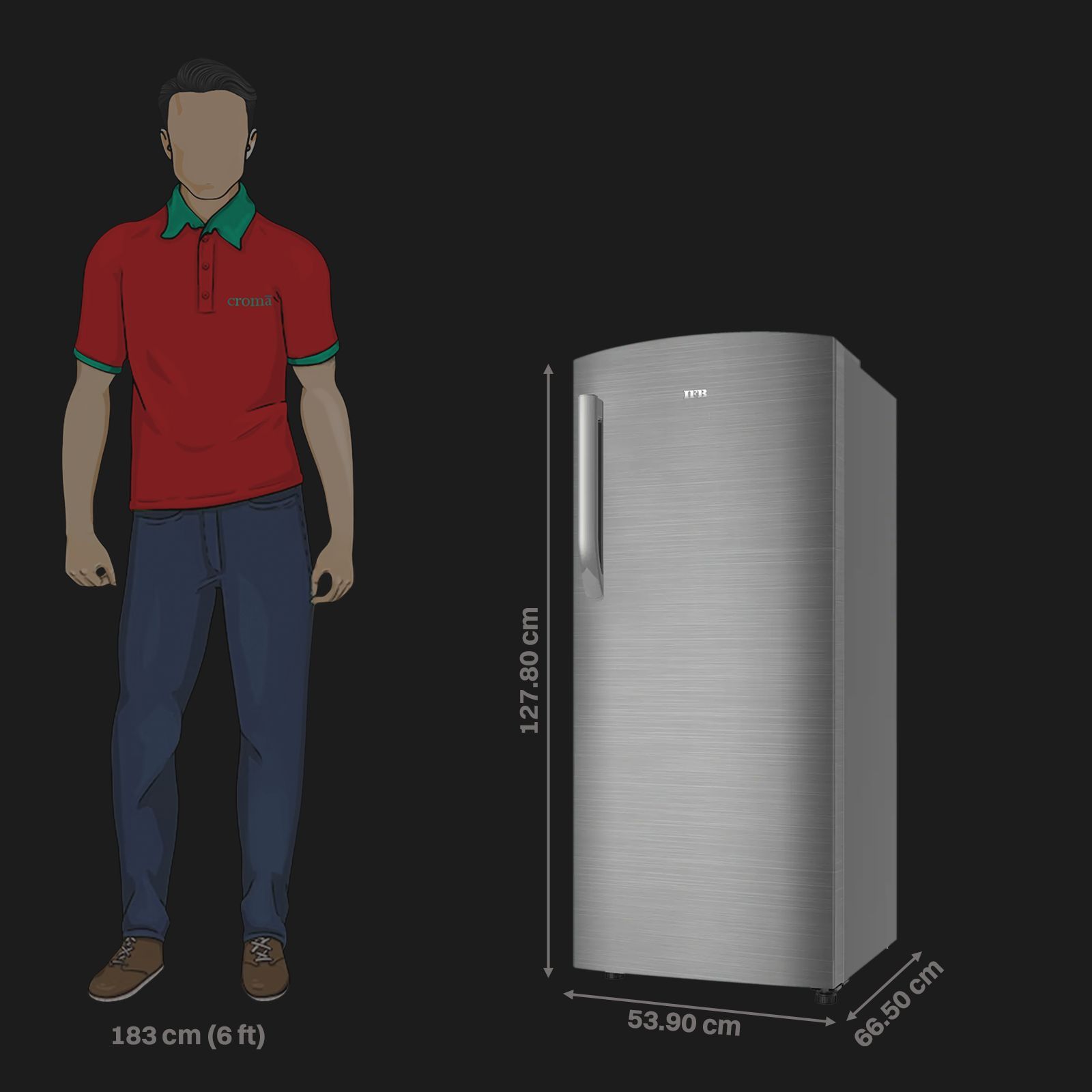 IFB Metal - Cool 197 Litres 3 Star Direct Cool Single Door Refrigerator with Anti Bacterial Gasket (IFBDC-2233FBS, Grey Steel)_3