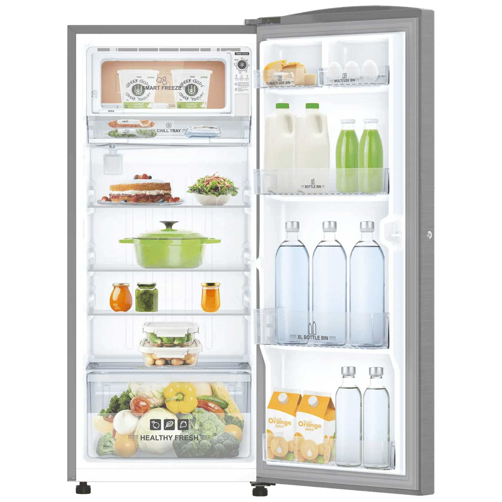 IFB Metal - Cool 197 Litres 3 Star Direct Cool Single Door Refrigerator with Anti Bacterial Gasket (IFBDC-2233FBS, Grey Steel)_5