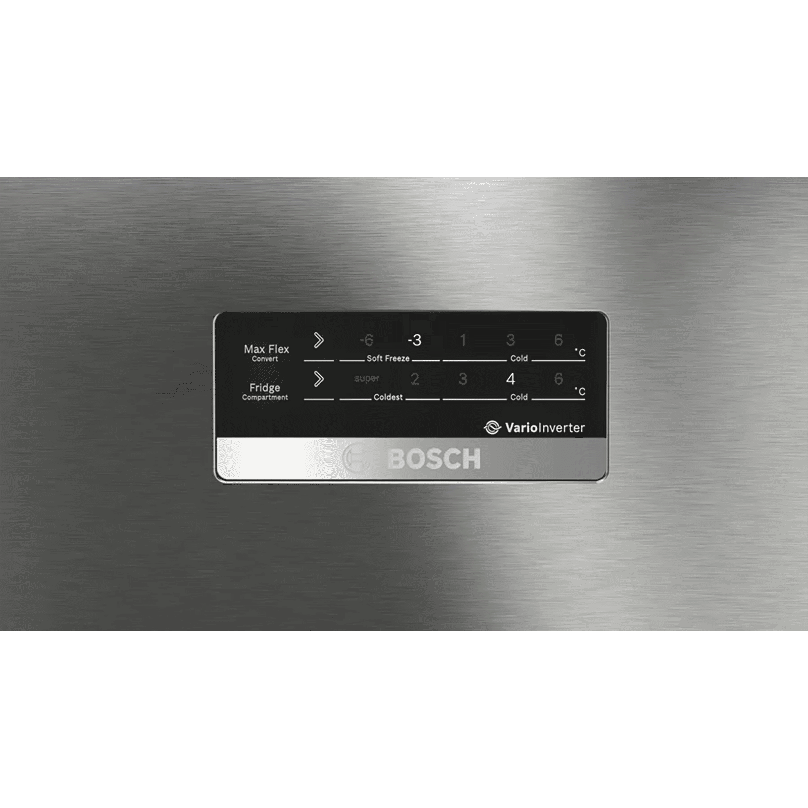 BOSCH Series 4 335 Litres 3 Star Frost Free Triple Door Convertible Refrigerator with VarioInverter Compressor (CMC36K03NI, Shiney Silver)_8