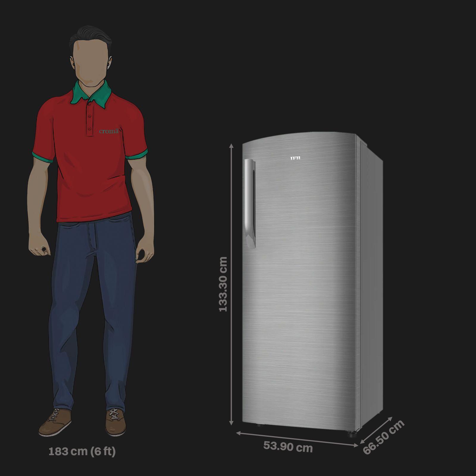 IFB Advance - Cool 206 Litres 4 Star Direct Cool Single Door Refrigerator with Anti Bacterial Gasket (IFBDC-2324IGS, Grey Steel) IFB Advance - Cool 206 Litres 4 Star Direct Cool Single Door Refrigerator with Anti Bacterial Gasket (IFBDC-2324IGS, Grey Steel)_3