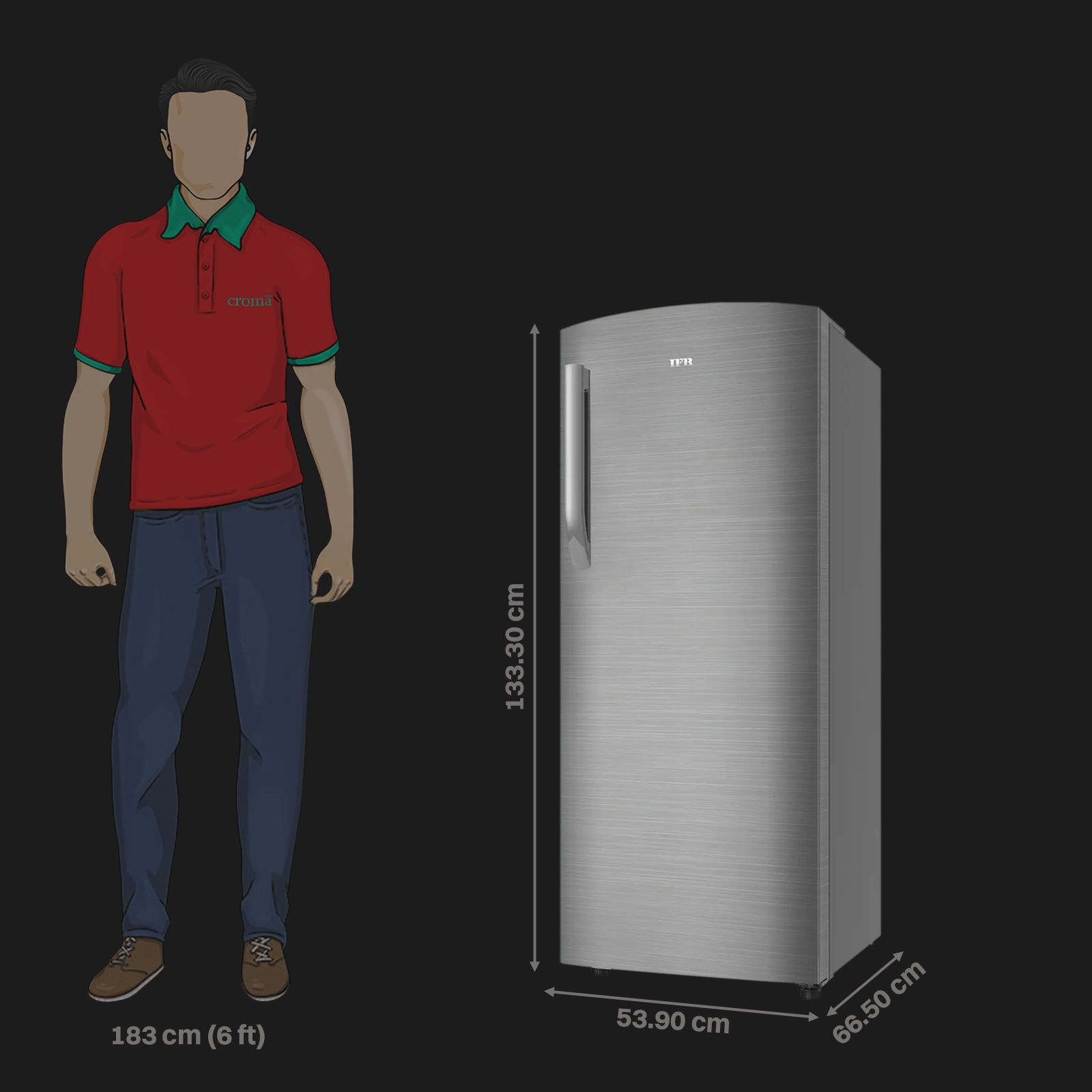 IFB Advance Cool 206 Litres 5 Star Direct Cool Single Door Refrigerator with Anti Bacterial Gasket (IFBDC-2325IGS, Grey Steel) IFB Advance Cool 206 Litres 5 Star Direct Cool Single Door Refrigerator with Anti Bacterial Gasket (IFBDC-2325IGS, Grey Steel)_3