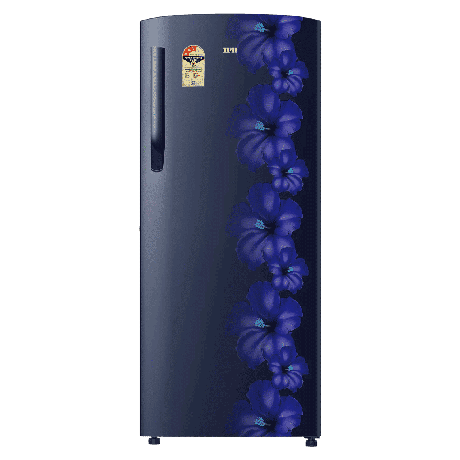 IFB Metal - Cool 222 Litres 3 Star Direct Cool Single Door Refrigerator with Anti Bacterial Gasket (IFBDC-2483FBH, Blue Flower)_1