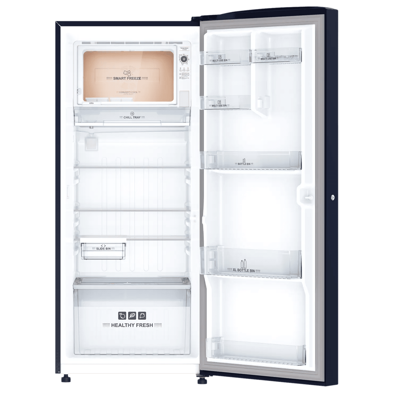 IFB Metal - Cool 222 Litres 3 Star Direct Cool Single Door Refrigerator with Anti Bacterial Gasket (IFBDC-2483FBH, Blue Flower)_6