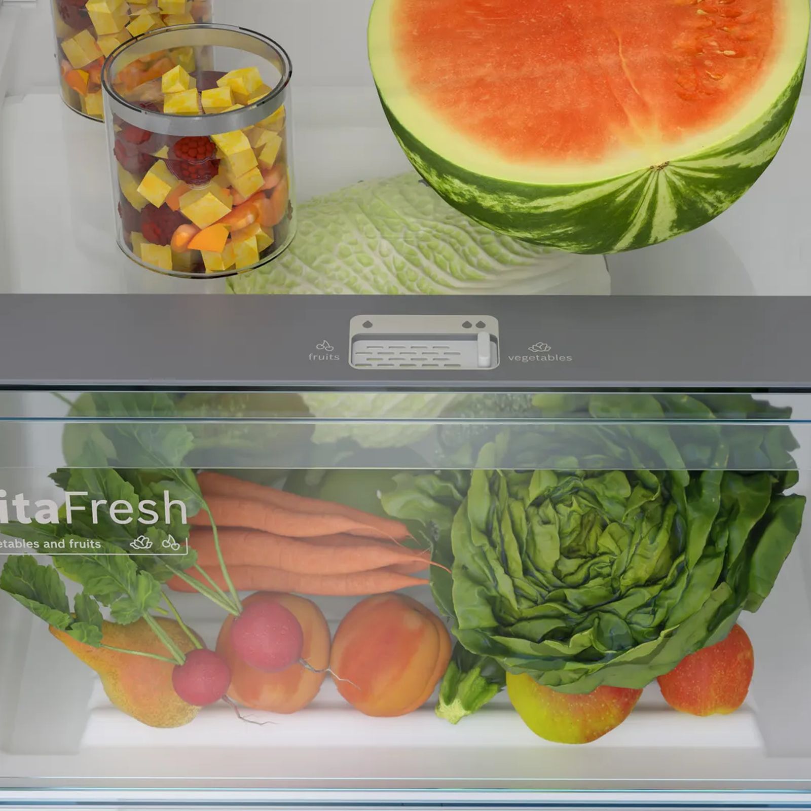 BOSCH Series 4 334 Litres 2 Star Frost Free Double Door Convertible Refrigerator with VarioInverter Compressor (CTC35S02NI, Shiney Silver)_11