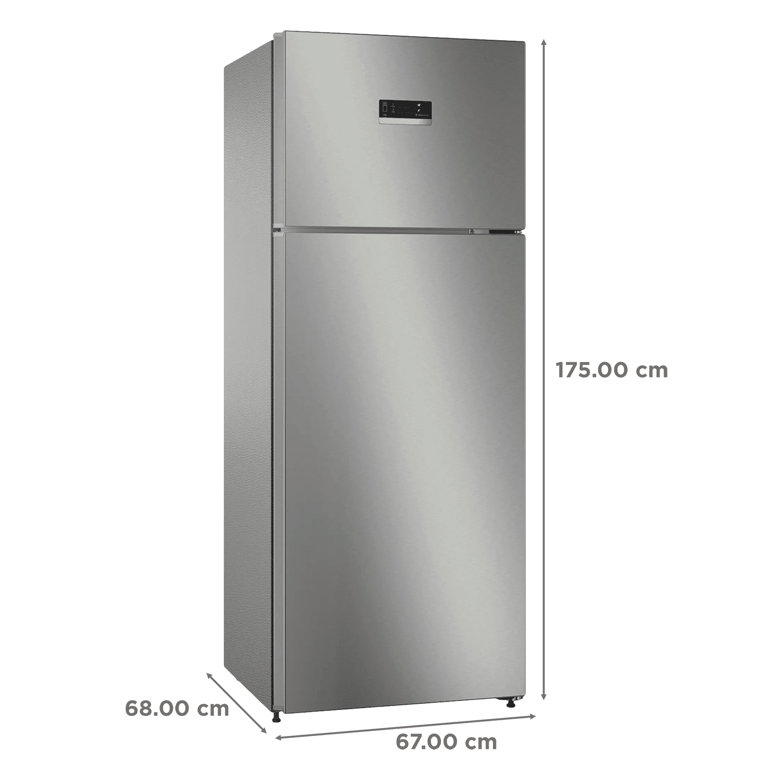 BOSCH Series 4 334 Litres 2 Star Frost Free Double Door Convertible Refrigerator with VarioInverter Compressor (CTC35S02NI, Shiney Silver)_3