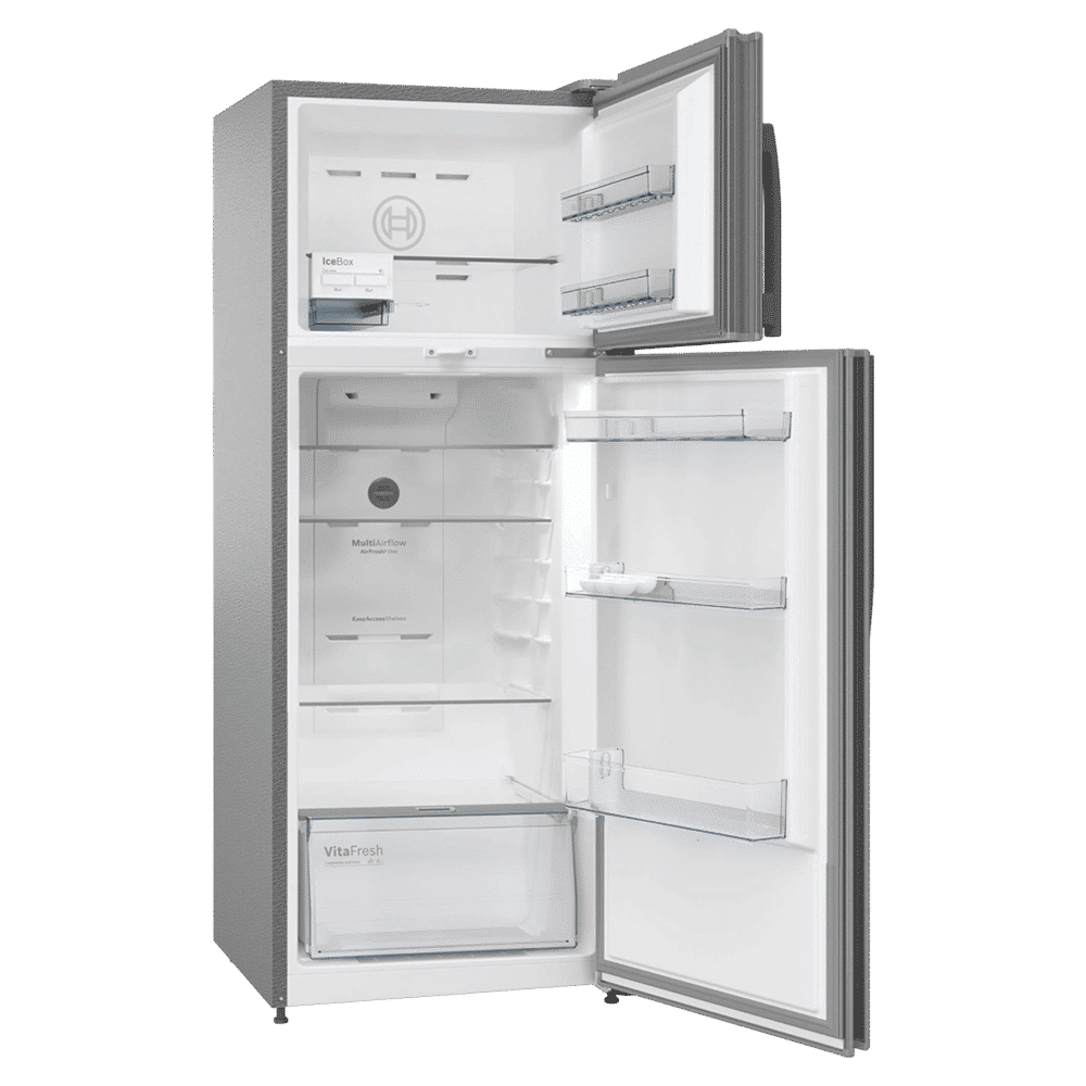 BOSCH Series 4 334 Litres 2 Star Frost Free Double Door Convertible Refrigerator with VarioInverter Compressor (CTC35S02NI, Shiney Silver)_5