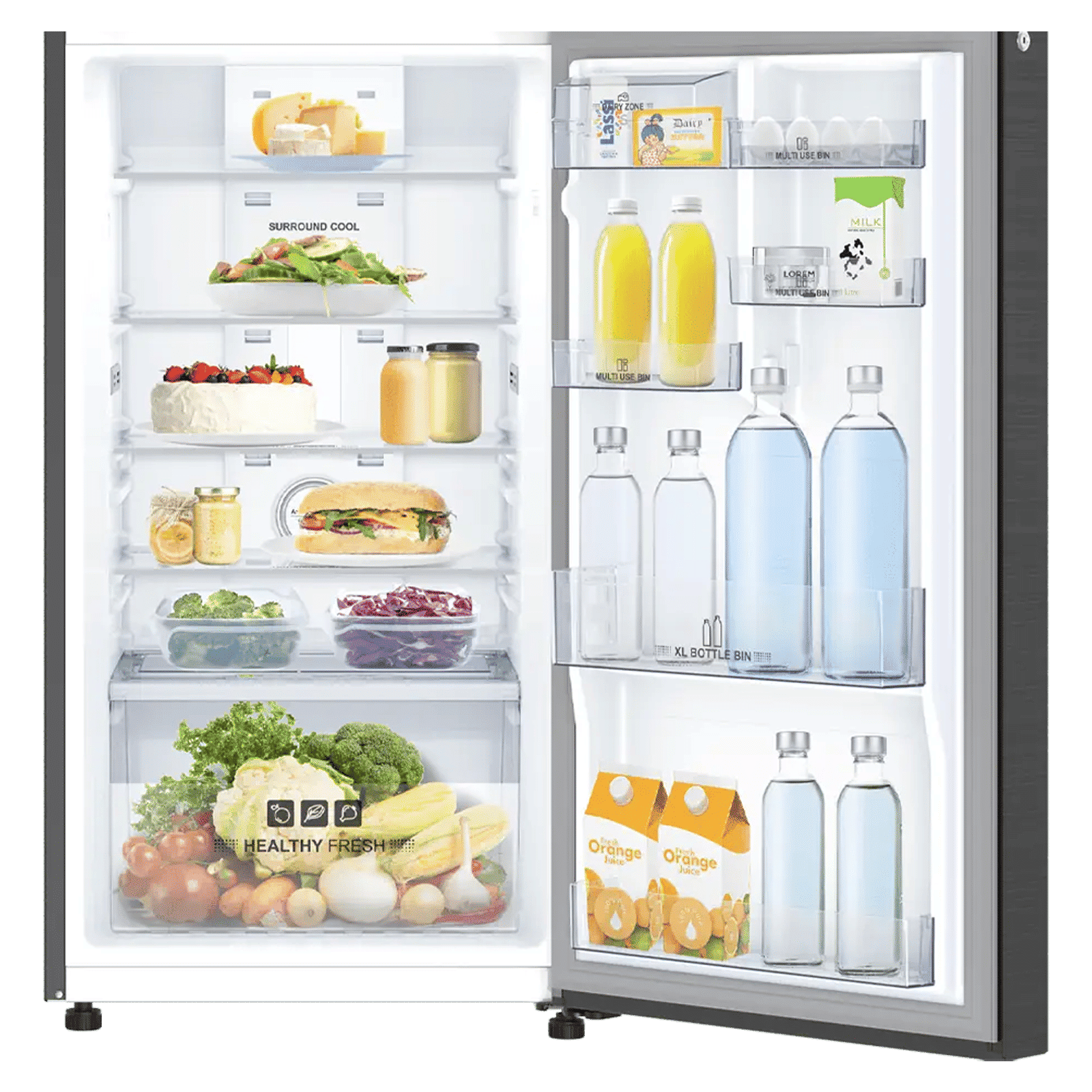IFB Eco-Cool 265 Litres 2 Star Frost Free Double Door Refrigerator with Active Deodoriser (IFBFF-3152IKS, Black Steel)_12