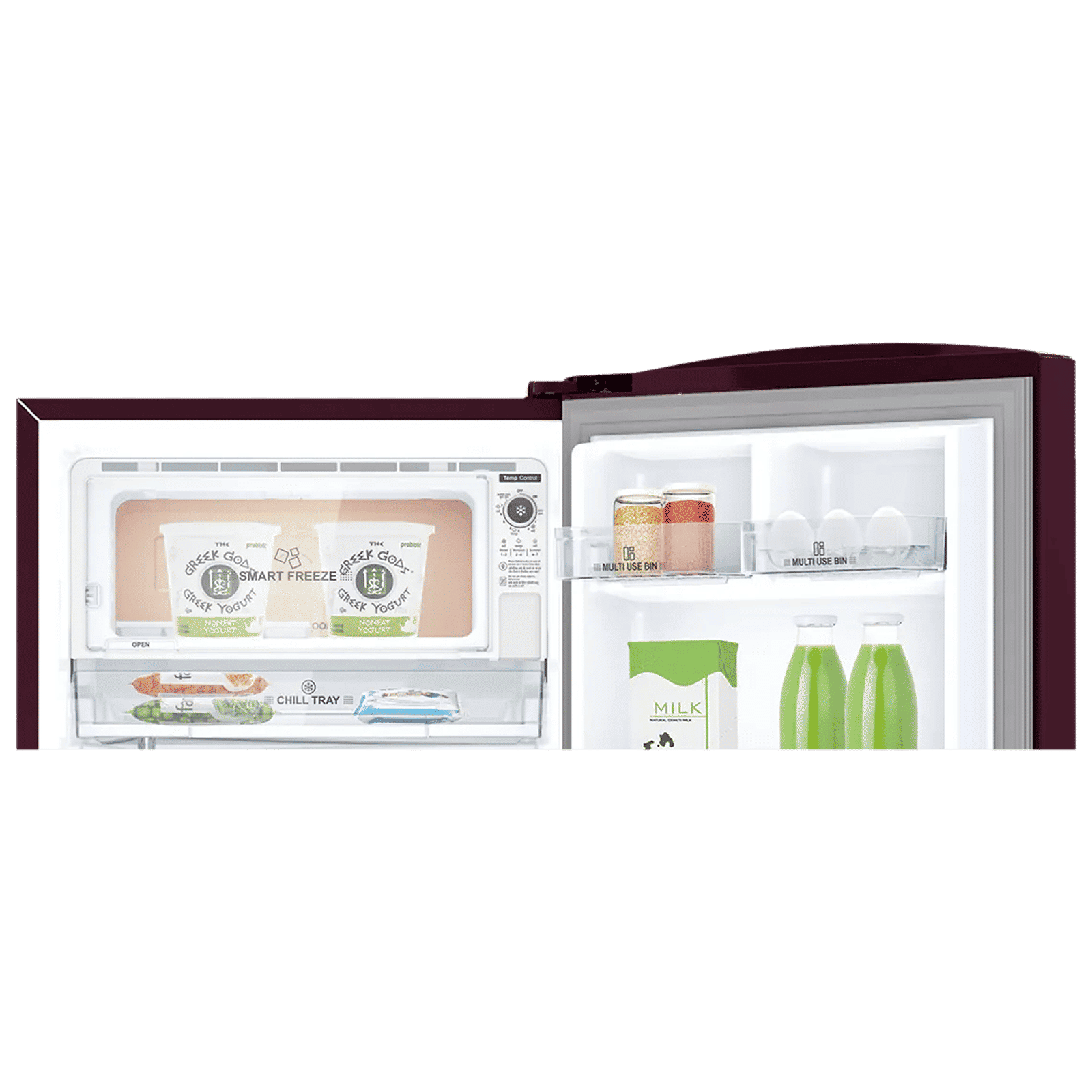 IFB Metal - Cool 187 Litres 3 Star Direct Cool Single Door Refrigerator with Anti Bacterial Gasket (IFBDC-2133FRH, Red Flower)_7