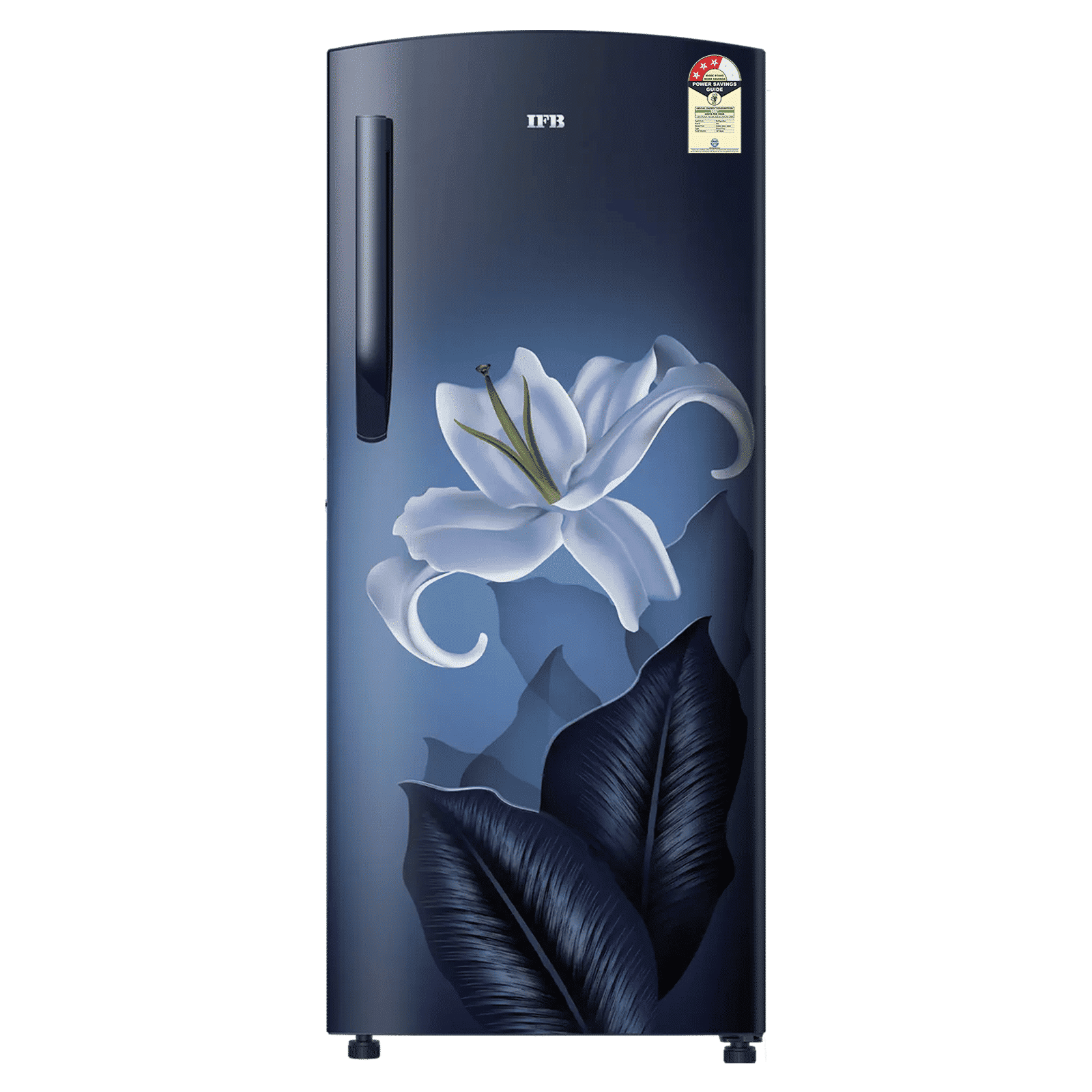 IFB Metal - Cool 197 Litres 3 Star Direct Cool Single Door Refrigerator with Anti Bacterial Gasket (IFBDC-2233FBB, Blue Flower)_1