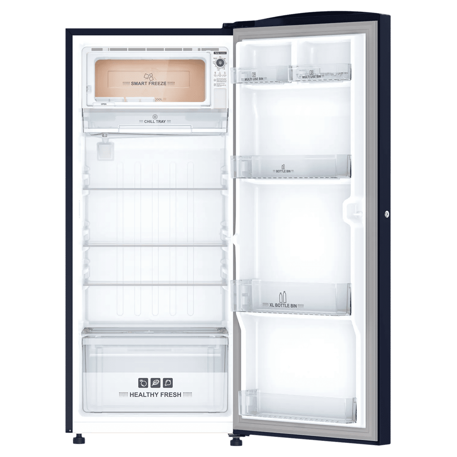 IFB Metal - Cool 197 Litres 3 Star Direct Cool Single Door Refrigerator with Anti Bacterial Gasket (IFBDC-2233FBB, Blue Flower)_6