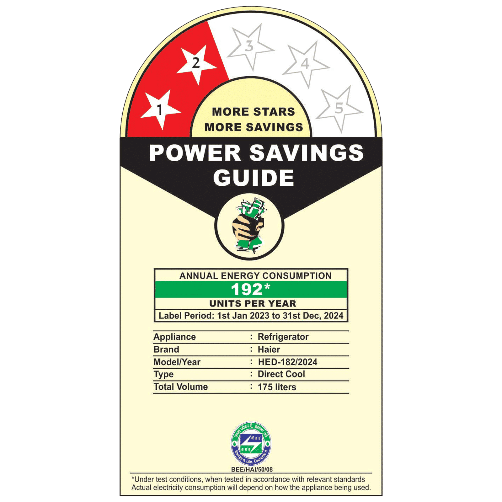 Haier 175 Litres 2 Star Direct Cool Single Door Refrigerator with Anti-Bacterial Gasket (HED182MLN, Marine Lotus)_8