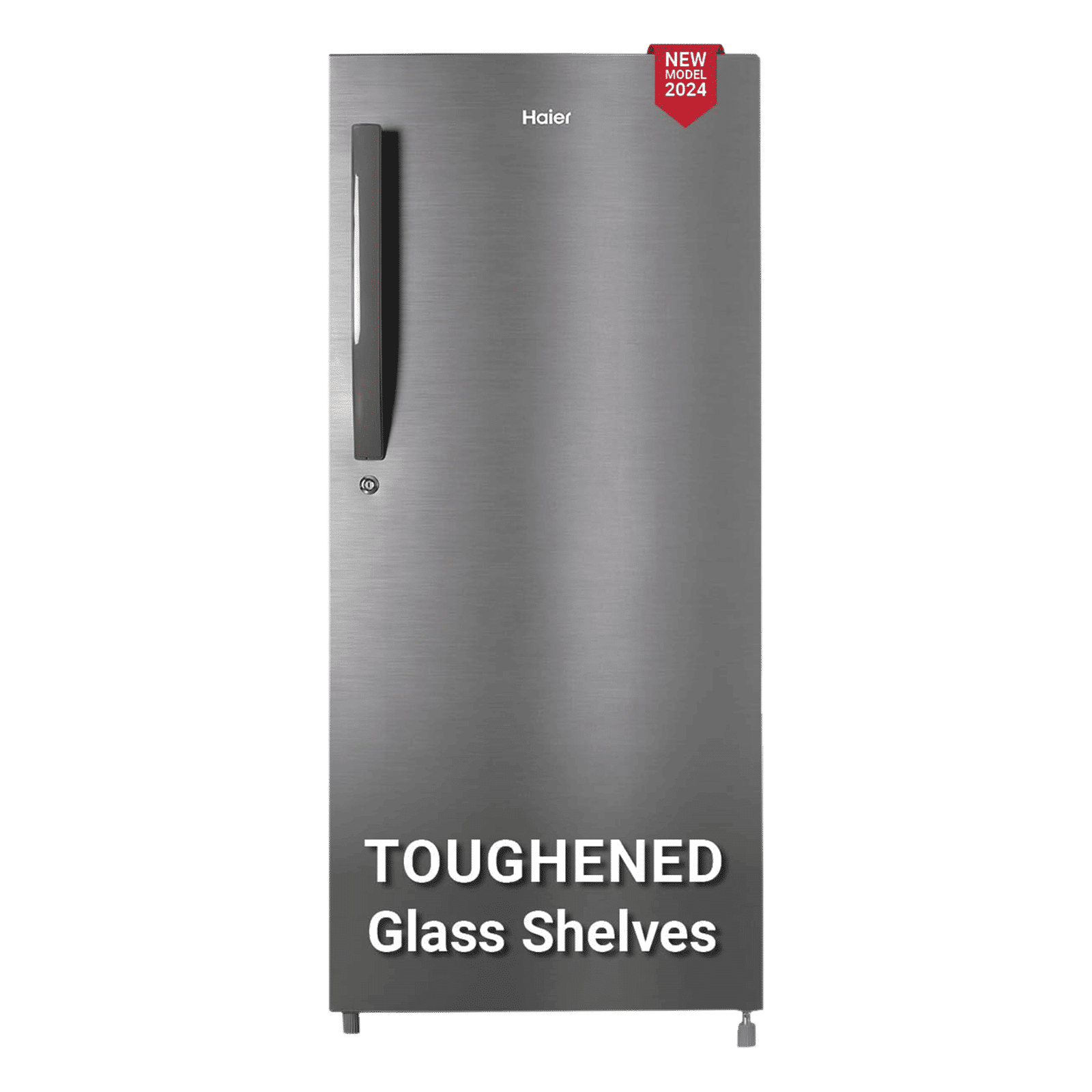 Haier 190 Litres 4 Star Direct Cool Single Door Refrigerator with Anti-Bacterial Gasket (HED203DSP, Brushline Silver)_1