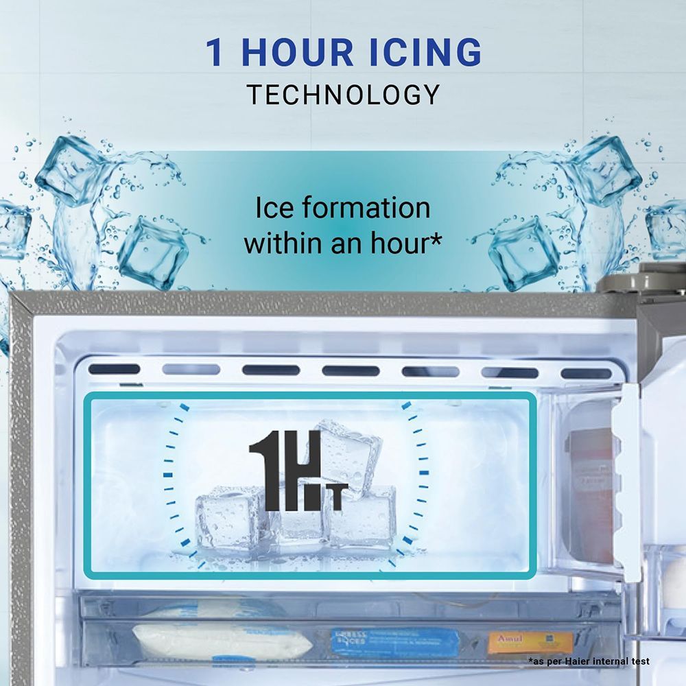 Haier 190 Litres 4 Star Direct Cool Single Door Refrigerator with Anti-Bacterial Gasket (HED203DSP, Brushline Silver)_9