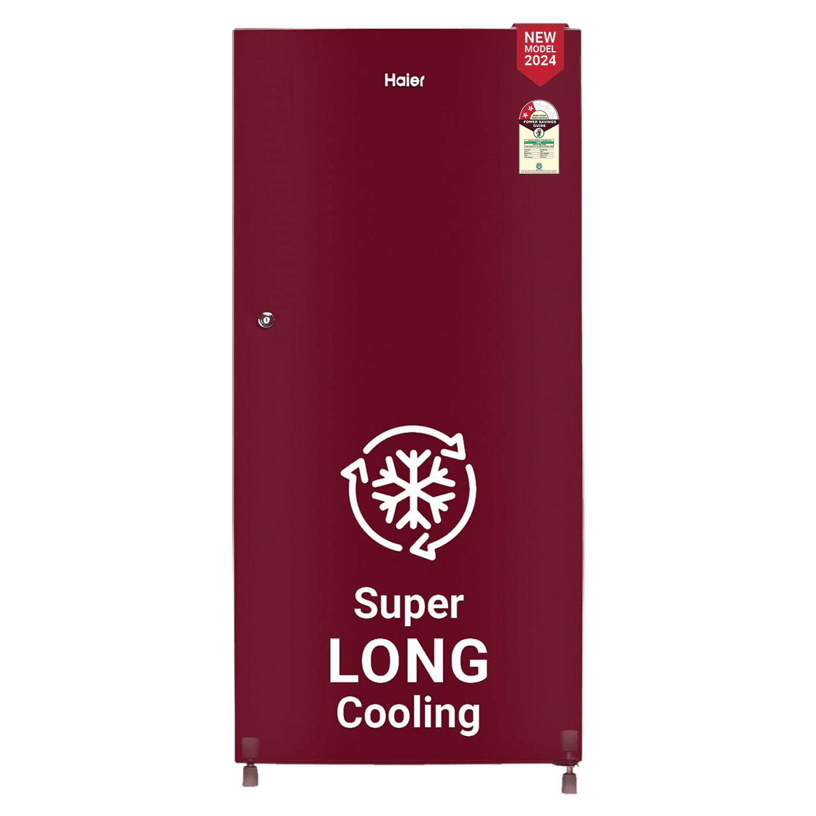 Haier 190 Litres 2 Star Direct Cool Single Door Refrigerator with Antibacterial Gasket (HED202RSP, Red Mono)_1