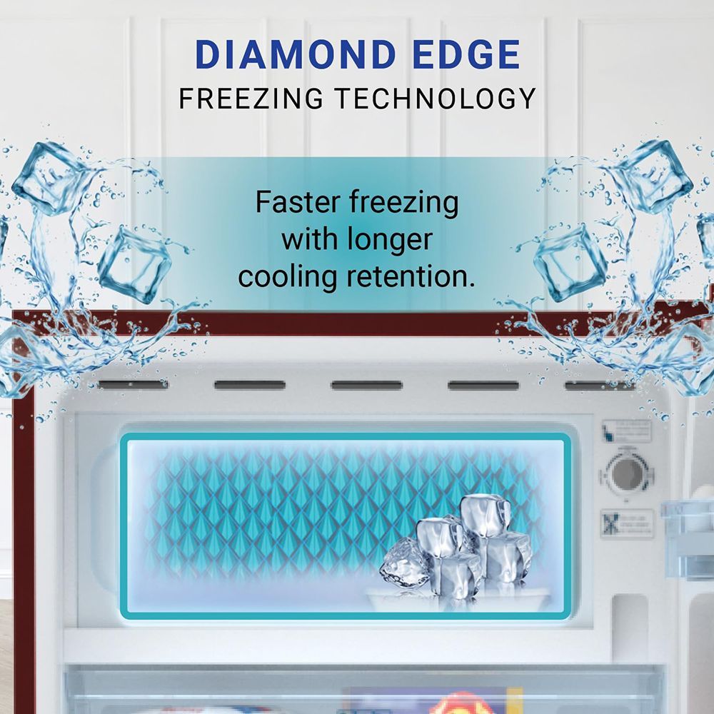 Haier 190 Litres 2 Star Direct Cool Single Door Refrigerator with Antibacterial Gasket (HED202RSP, Red Mono)_12