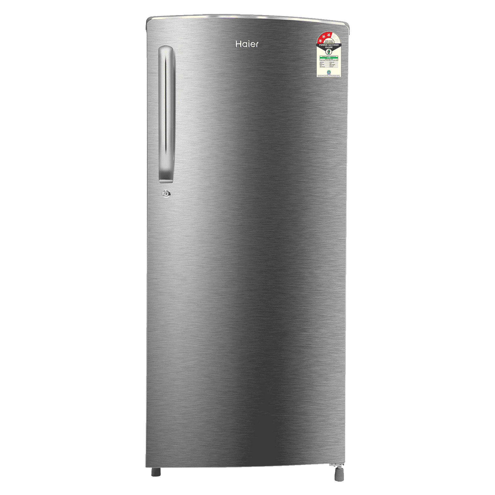 Haier 205 Litres 3 Star Direct Cool Single Door Refrigerator with Antibacterial Gasket (HED213TSN, Inox Steel)_1