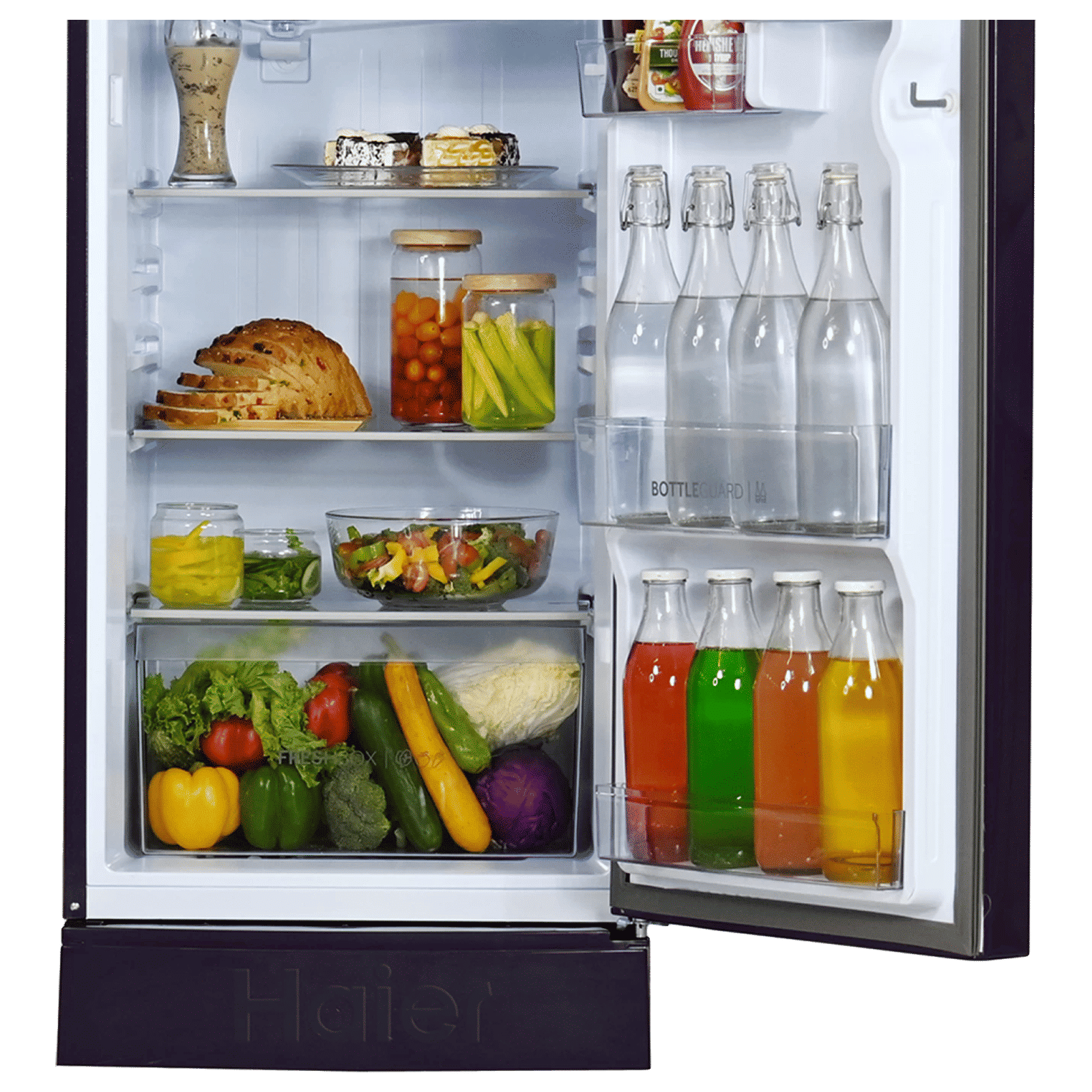Haier 205 Litres 3 Star Direct Cool Single Door Refrigerator with Anti-Bacterial Gasket (HED213MRBN, Marine Rose)_6