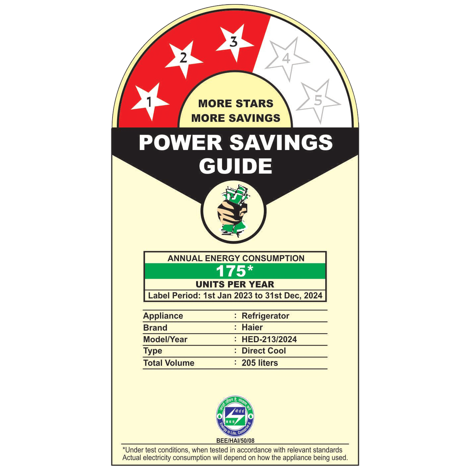 Haier 205 Litres 3 Star Direct Cool Single Door Refrigerator with Anti-Bacterial Gasket (HED213MRBN, Marine Rose)_9