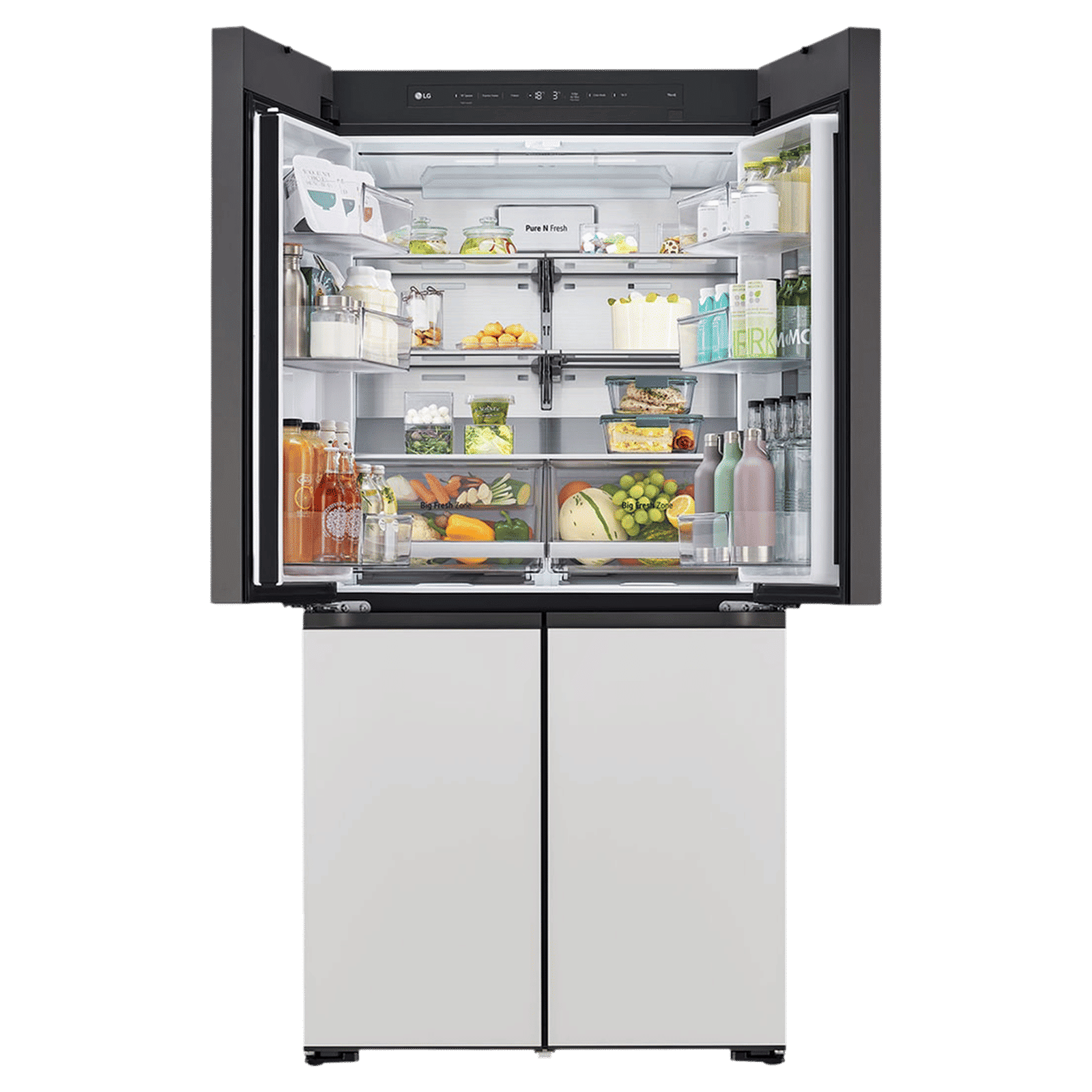 LG 617 Litres 3 Star Frost Free French Door Smart Wifi Enabled Refrigerator with Multi Air Flow (GR-A24FDMMB, Multicolour) LG 617 Litres 3 Star Frost Free French Door Smart Wifi Enabled Refrigerator with Multi Air Flow (GR-A24FDMMB, Multicolour)_8