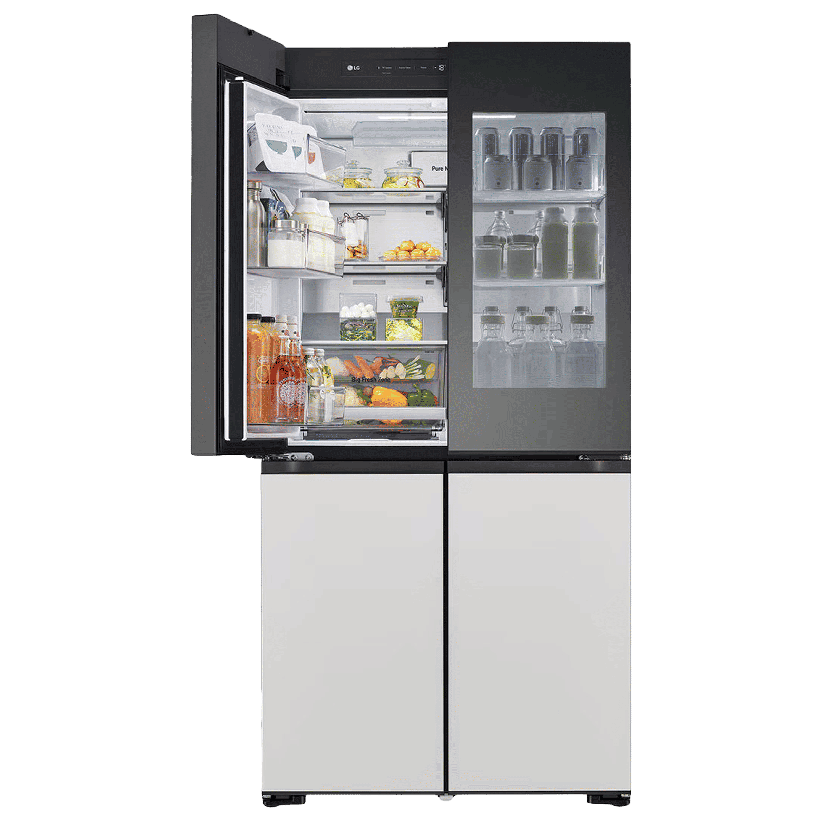 LG 617 Litres 3 Star Frost Free French Door Smart Wifi Enabled Refrigerator with Multi Air Flow (GR-A24FDMMB, Multicolour) LG 617 Litres 3 Star Frost Free French Door Smart Wifi Enabled Refrigerator with Multi Air Flow (GR-A24FDMMB, Multicolour)_15