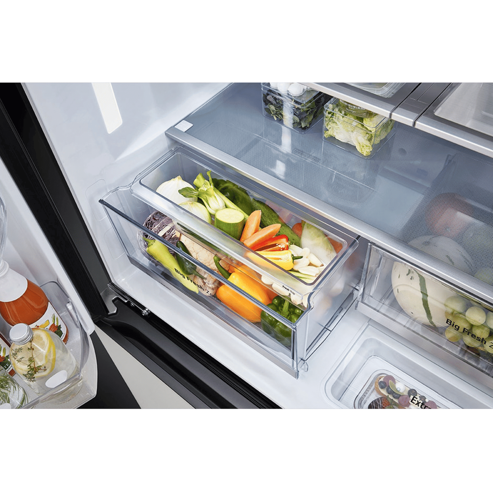 LG 614 Litres 3 Star Frost Free French Door Smart Wifi Enabled Refrigerator with Multi Air Flow (GR-B24FQGJB, Brown & Beige)_11