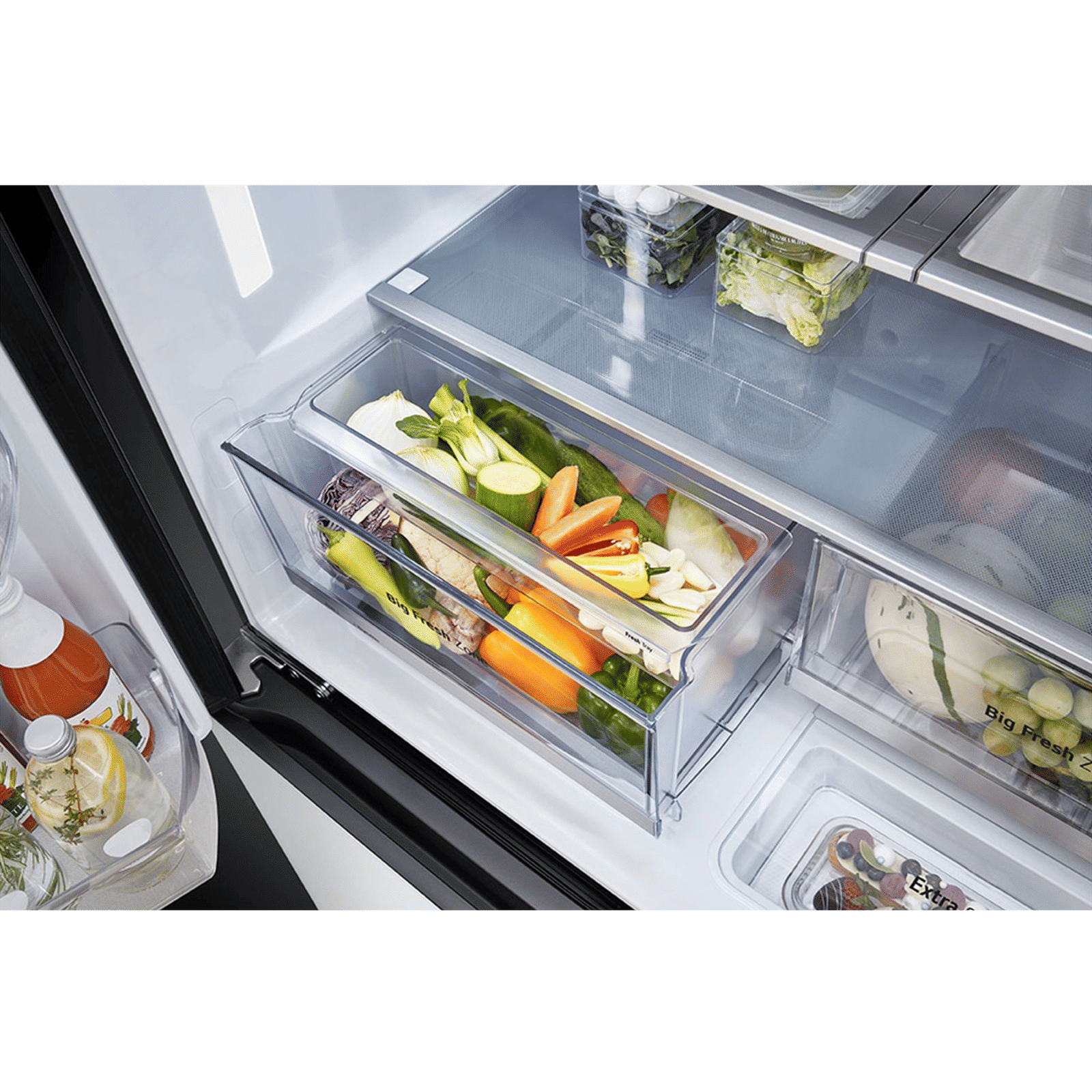 LG 614 Litres 3 Star Frost Free French Door Smart Wifi Enabled Refrigerator with Multi Air Flow (GR-B24FQSJB, Green & Silver)_11