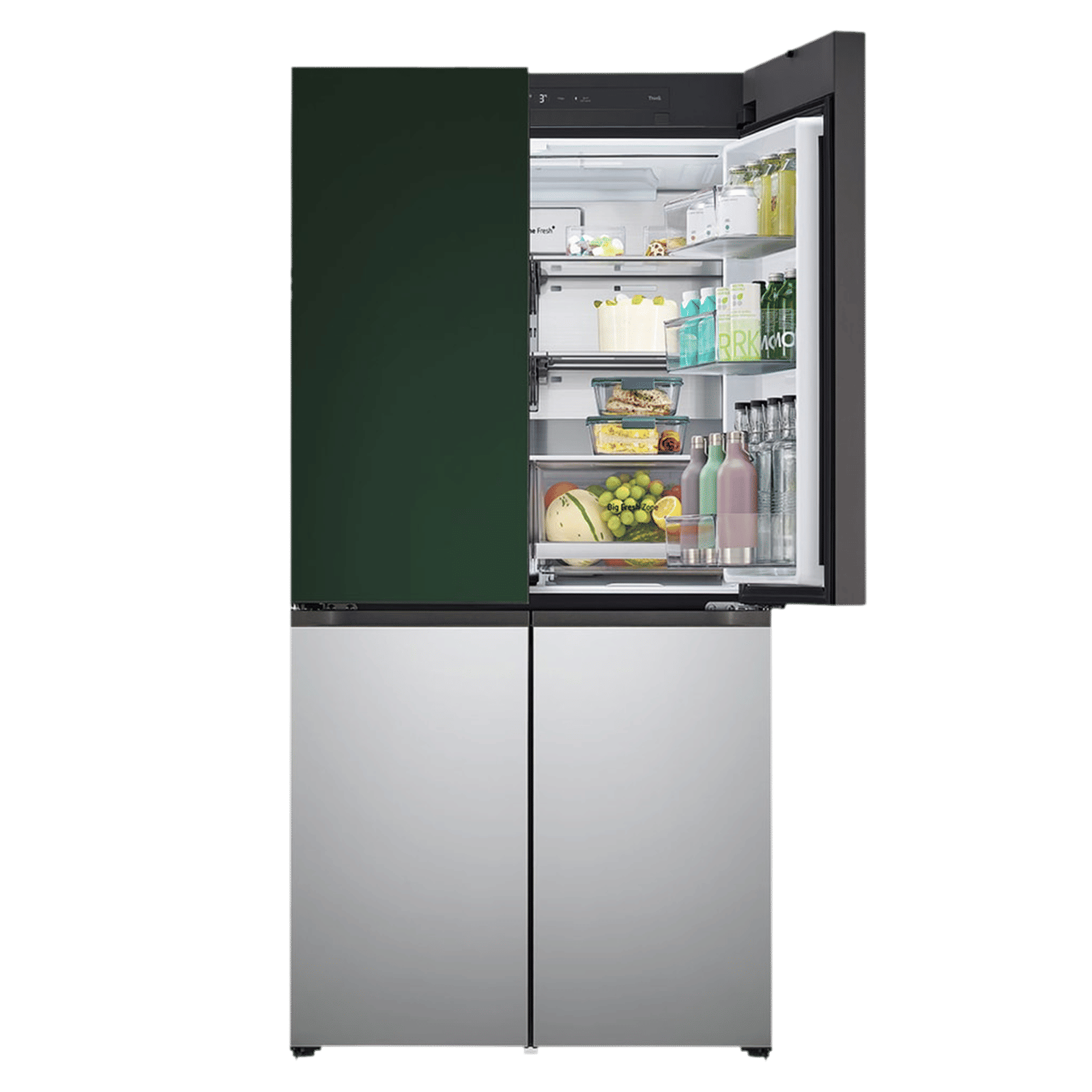 LG 614 Litres 3 Star Frost Free French Door Smart Wifi Enabled Refrigerator with Multi Air Flow (GR-B24FQSJB, Green & Silver)_15