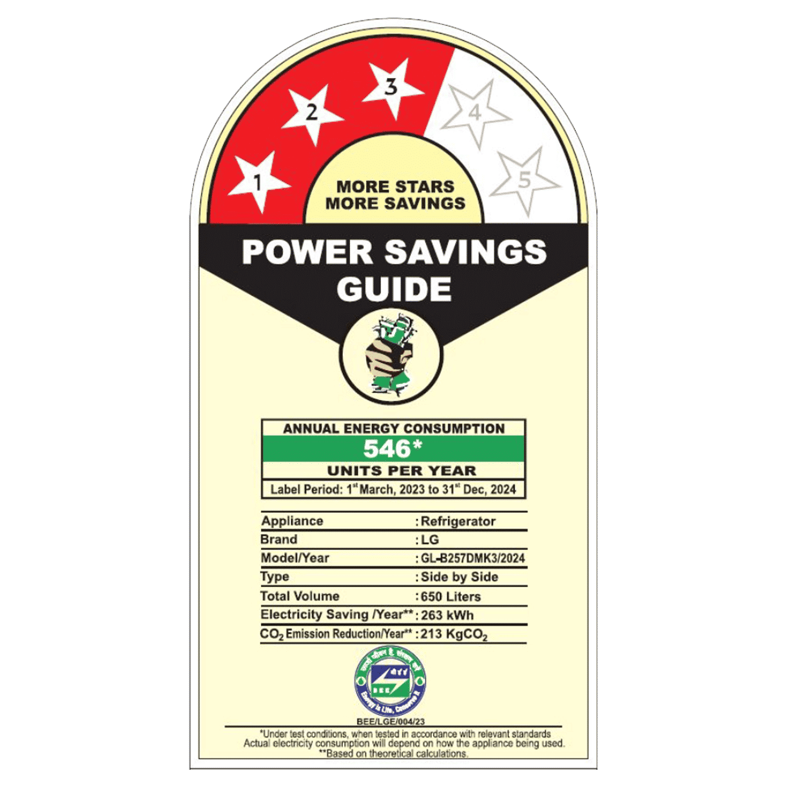 LG 650 Litres 3 Star Frost Free Side by Side Refrigerator with Anti Bacterial Gasket (GL-B257DMK3, Moon Knight)_10