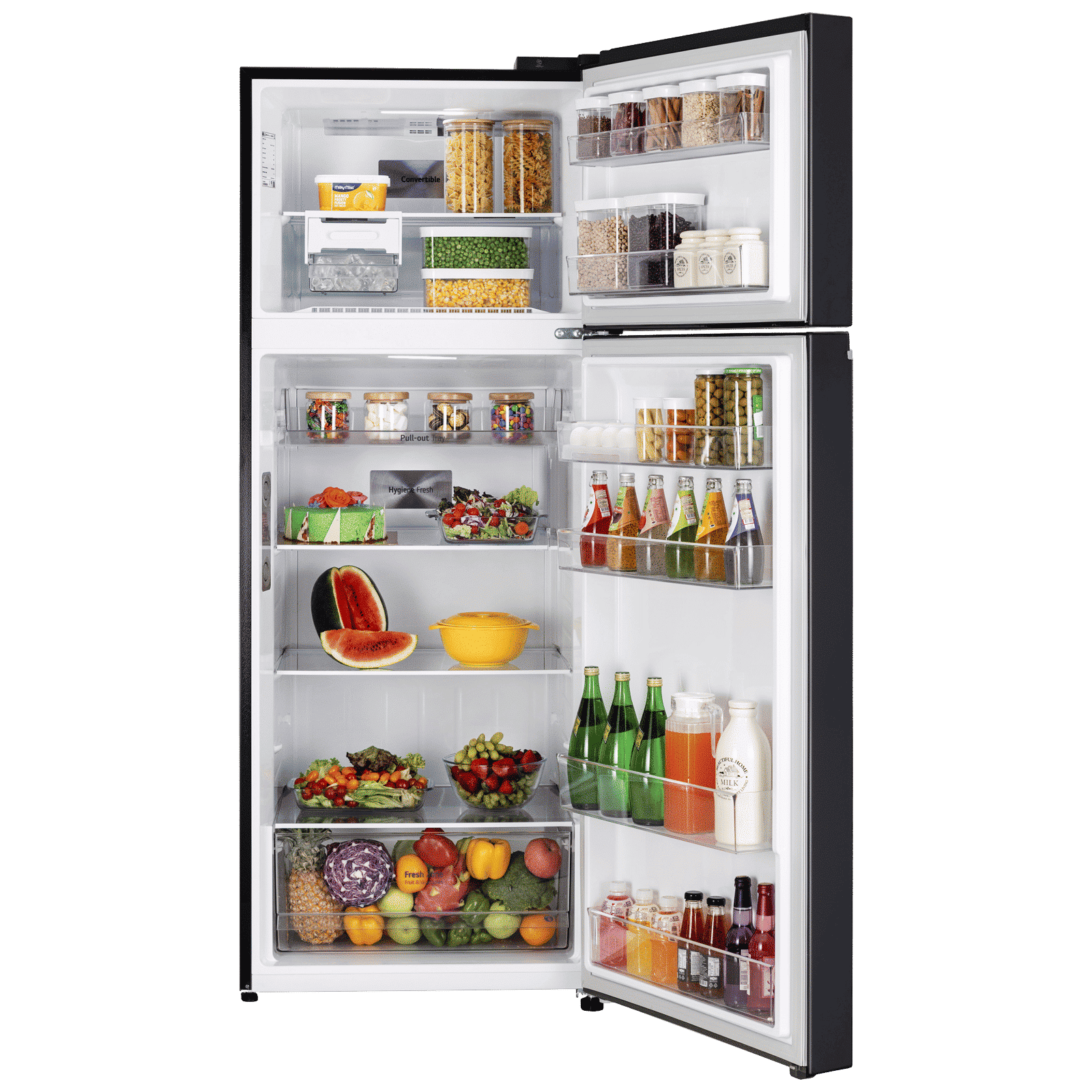 LG 466 Litres 2 Star Frost Free Double Door Smart Wifi Enabled Refrigerator with Multi Air Flow (GL-T492MESY, Ebony Sheen)_5