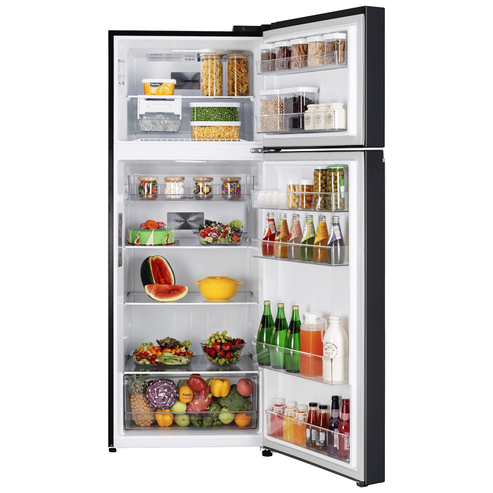 LG 466 Litres 2 Star Frost Free Double Door Smart Wifi Enabled Refrigerator with Multi Air Flow (GL-T492MESY, Ebony Sheen)_5