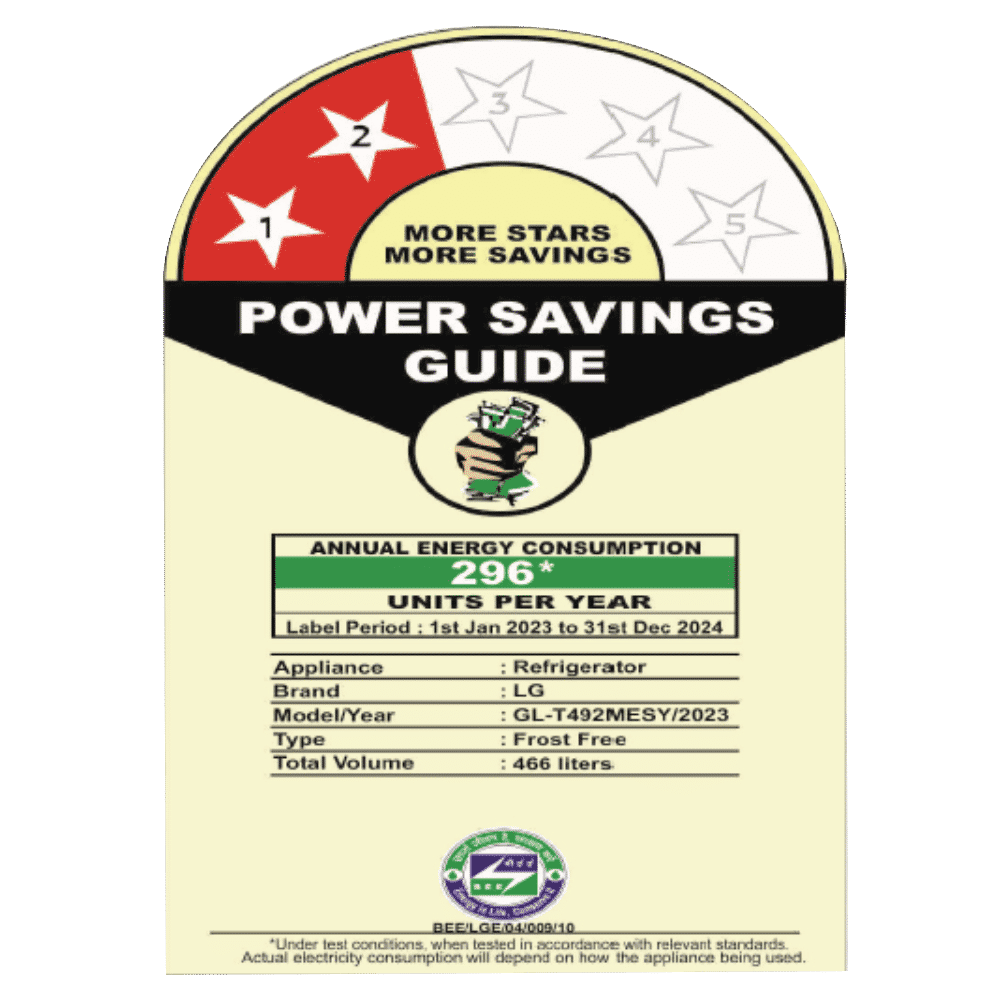 LG 466 Litres 2 Star Frost Free Double Door Smart Wifi Enabled Refrigerator with Multi Air Flow (GL-T492MESY, Ebony Sheen)_10