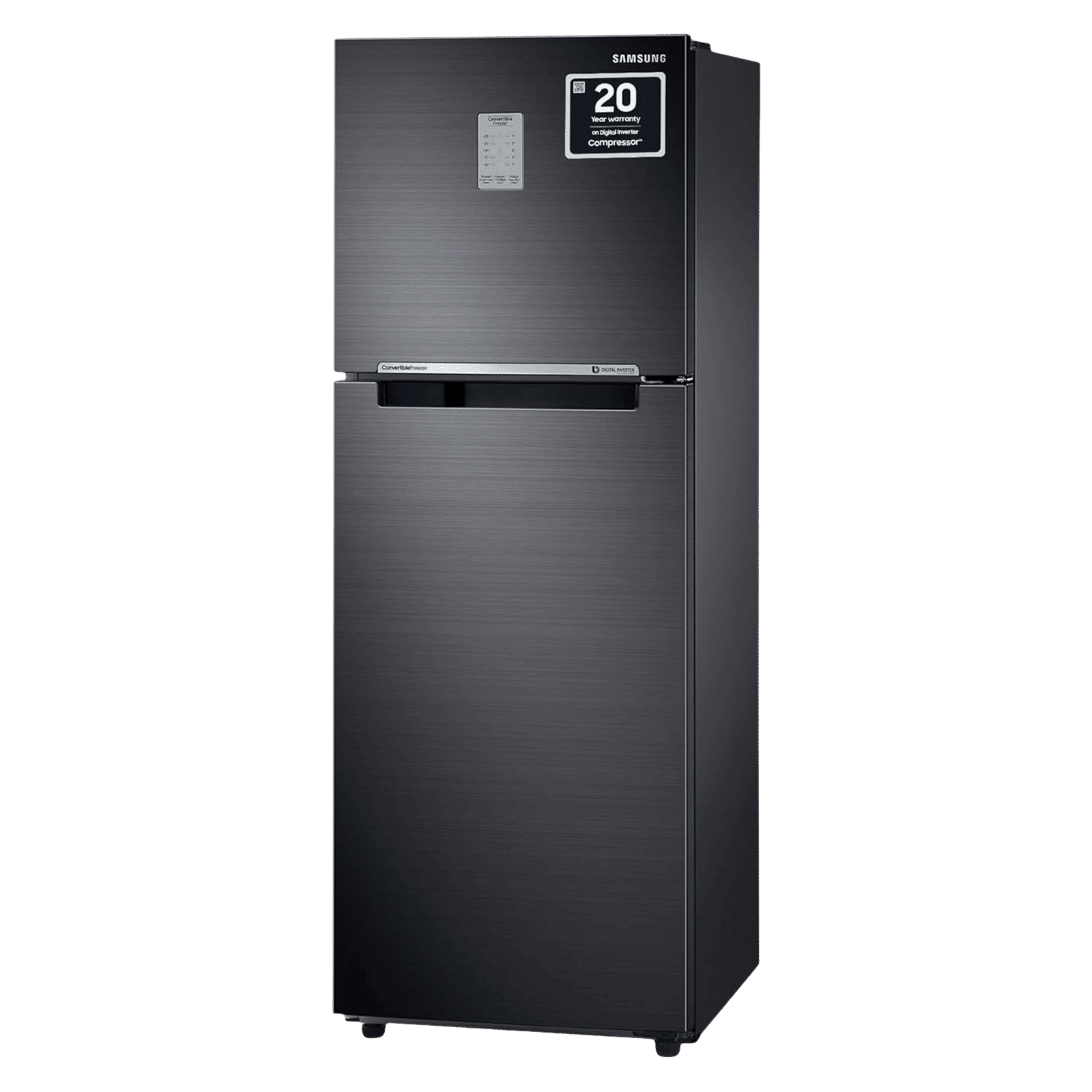 SAMSUNG 236 Litres 3 Star Frost Free Double Door Convertible Refrigerator with Anti Bacterial Gasket (RT28C3733BX/HL, Luxe Black) SAMSUNG 236 Litres 3 Star Frost Free Double Door Convertible Refrigerator with Anti Bacterial Gasket (RT28C3733BX/HL, Luxe Black)_4