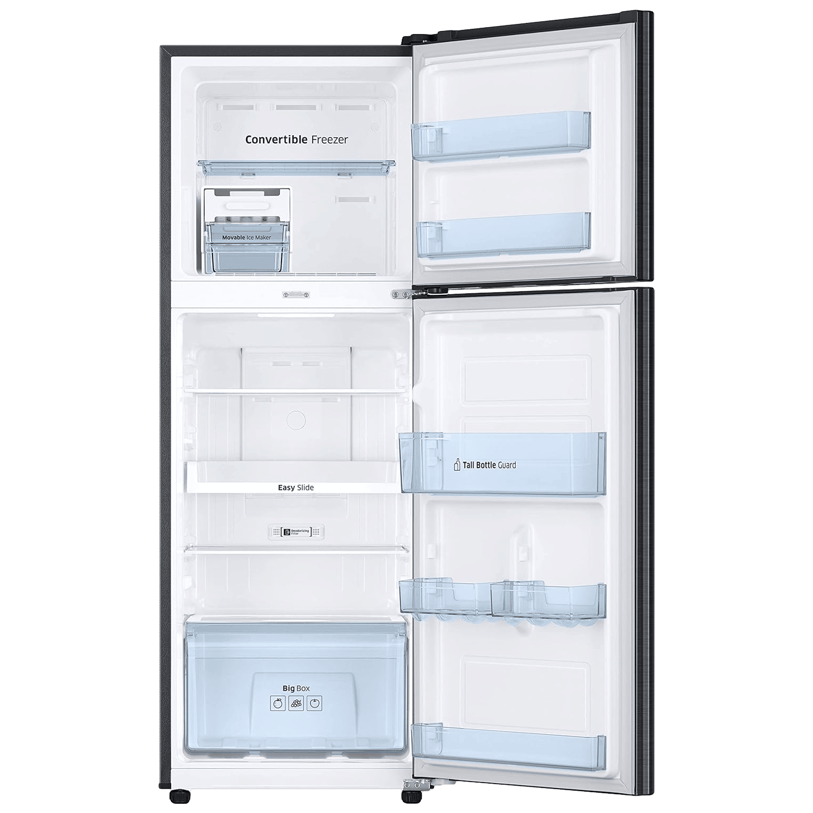 SAMSUNG 236 Litres 3 Star Frost Free Double Door Convertible Refrigerator with Anti Bacterial Gasket (RT28C3733BX/HL, Luxe Black) SAMSUNG 236 Litres 3 Star Frost Free Double Door Convertible Refrigerator with Anti Bacterial Gasket (RT28C3733BX/HL, Luxe Black)_6