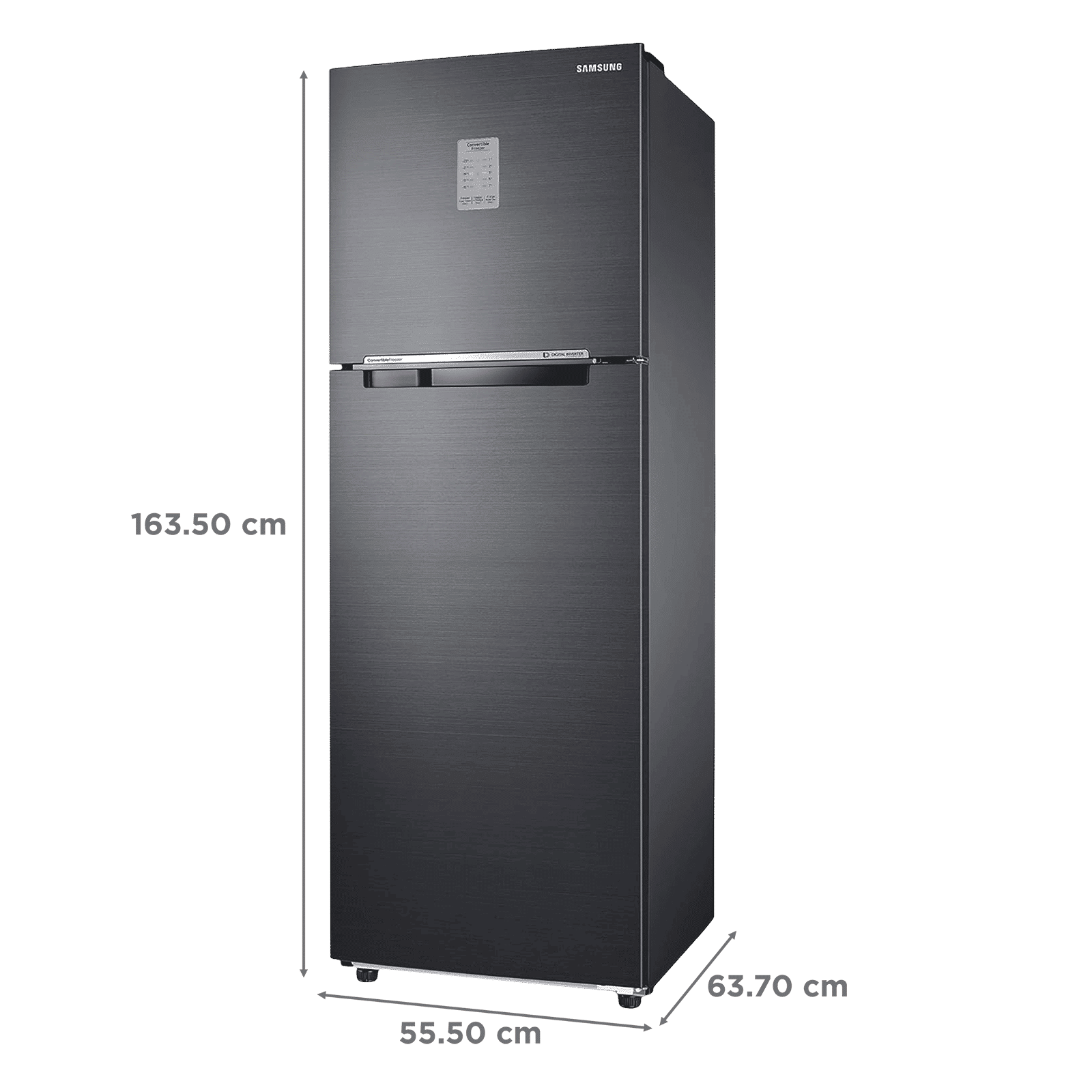 SAMSUNG 256 Litres 2 Star Frost Free Double Door Convertible Refrigerator with All-around Cooling (RT30C3732BX/HL, Luxe Brown)_3