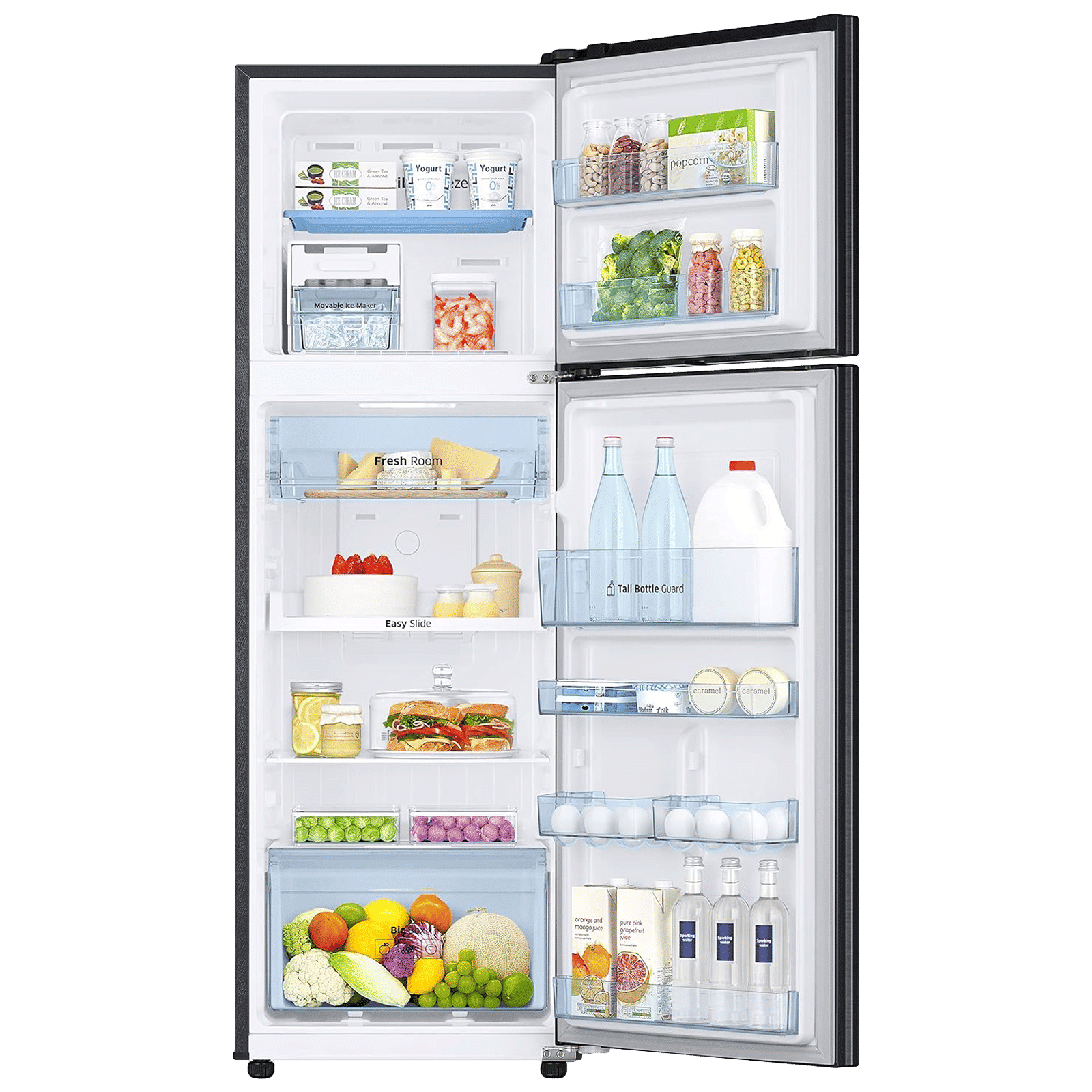 SAMSUNG 256 Litres 2 Star Frost Free Double Door Convertible Refrigerator with All-around Cooling (RT30C3732BX/HL, Luxe Brown)_5