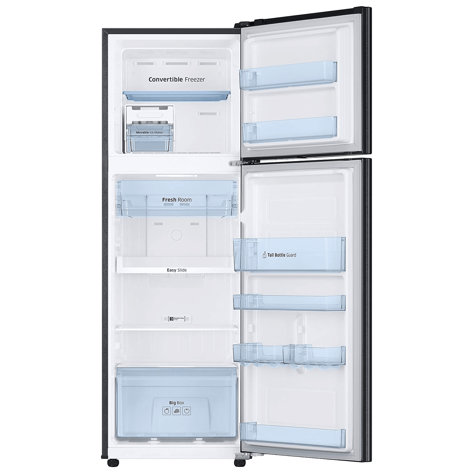 SAMSUNG 256 Litres 2 Star Frost Free Double Door Convertible Refrigerator with All-around Cooling (RT30C3732BX/HL, Luxe Brown)_6