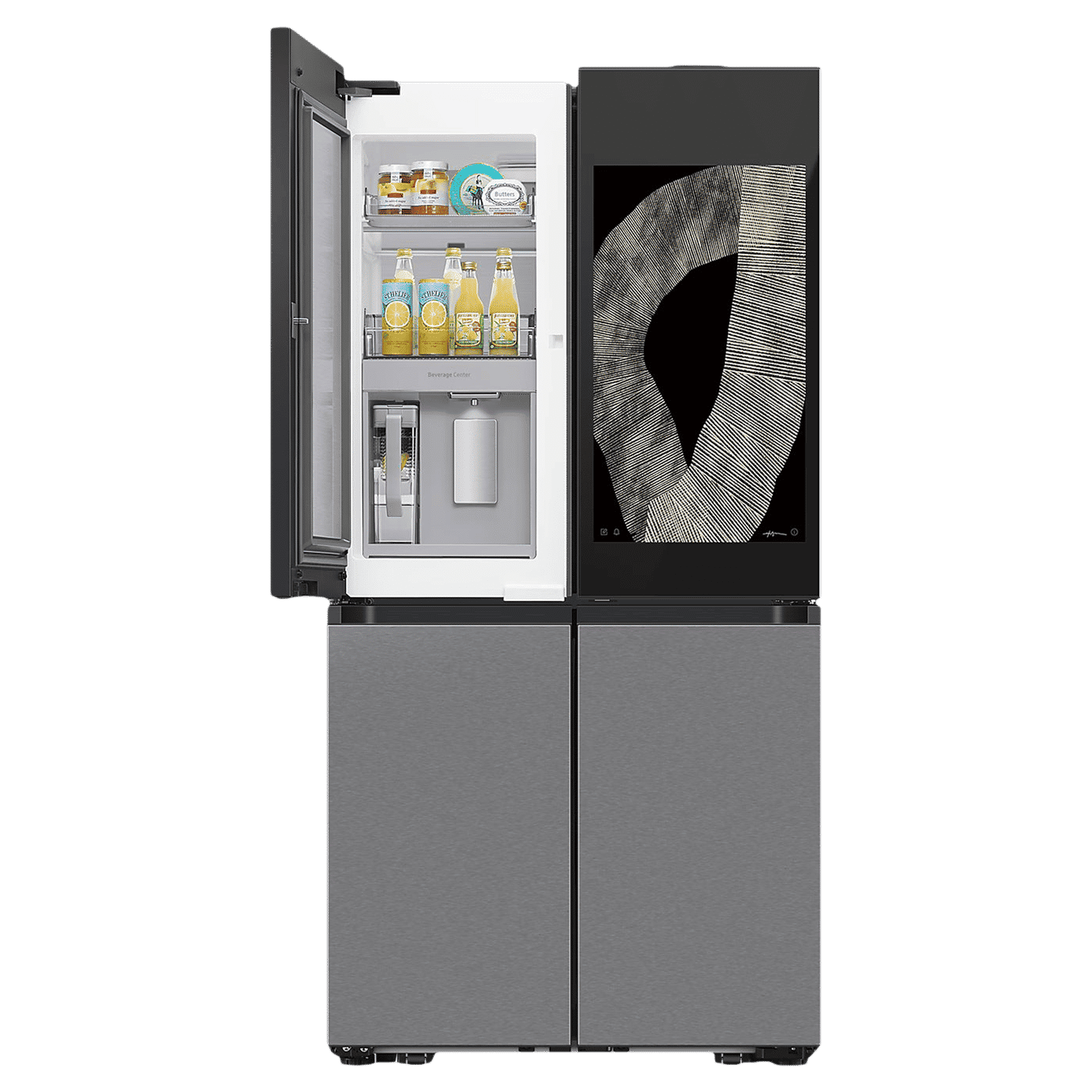 SAMSUNG 809 Litres Frost Free French Door Convertible Refrigerator with Water Dispenser (RF71DB9950QD/TL, Clean Charcoal & Stainless Steel)_9