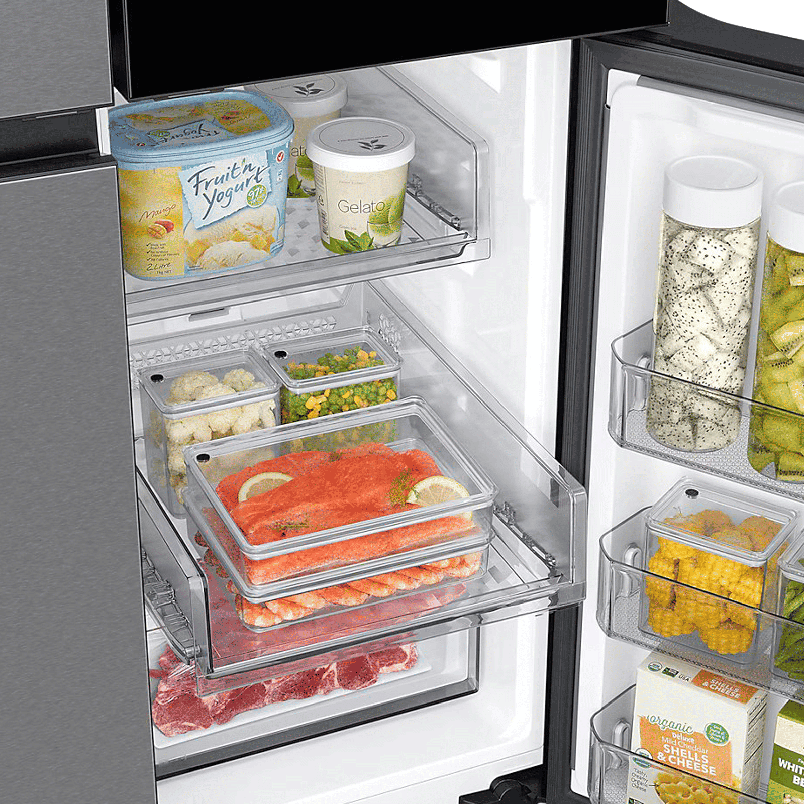 SAMSUNG 809 Litres Frost Free French Door Convertible Refrigerator with Water Dispenser (RF71DB9950QD/TL, Clean Charcoal & Stainless Steel)_13