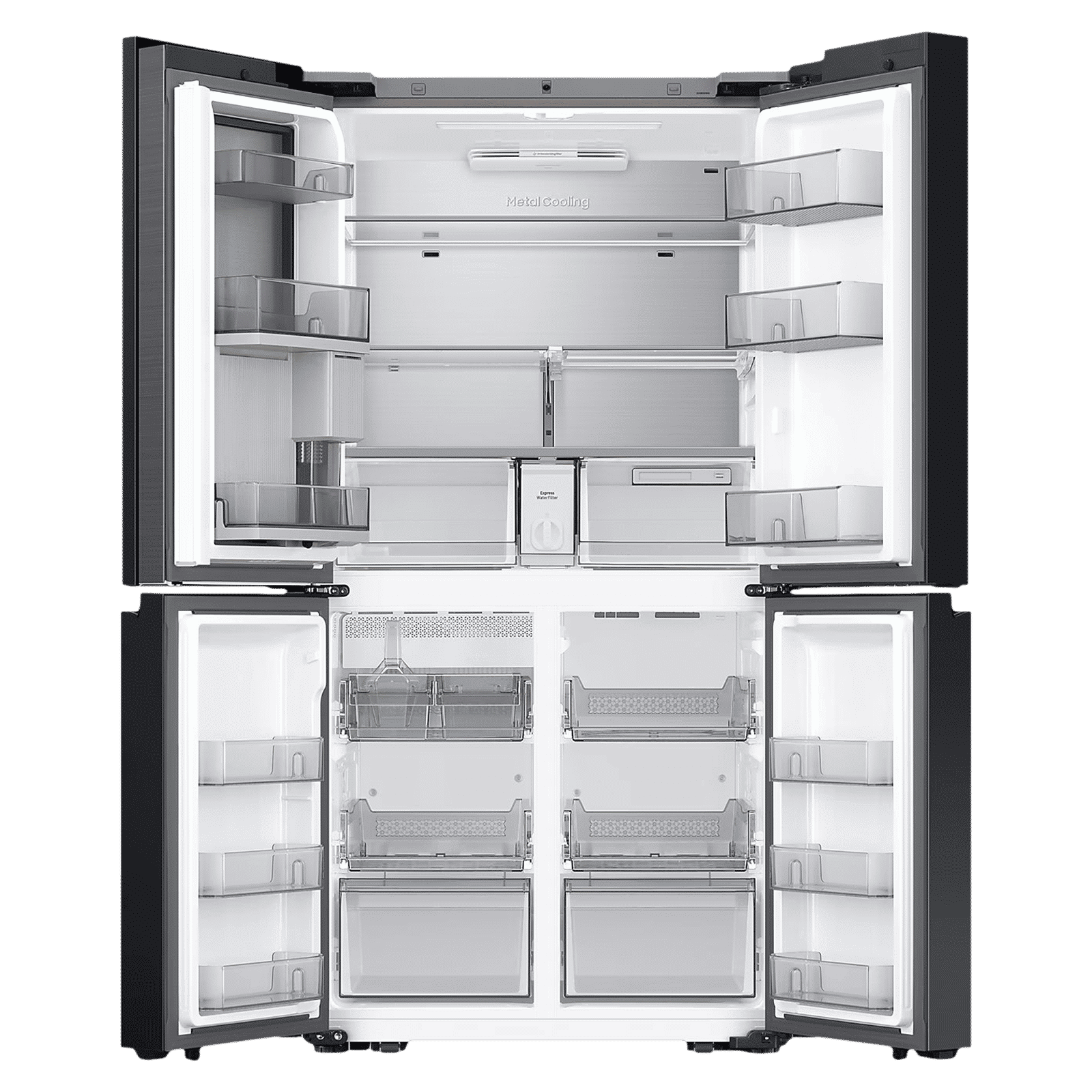 SAMSUNG 809 Litres Frost Free French Door Convertible Refrigerator with Water Dispenser (RF71DB9950QD/TL, Clean Charcoal & Stainless Steel)_5