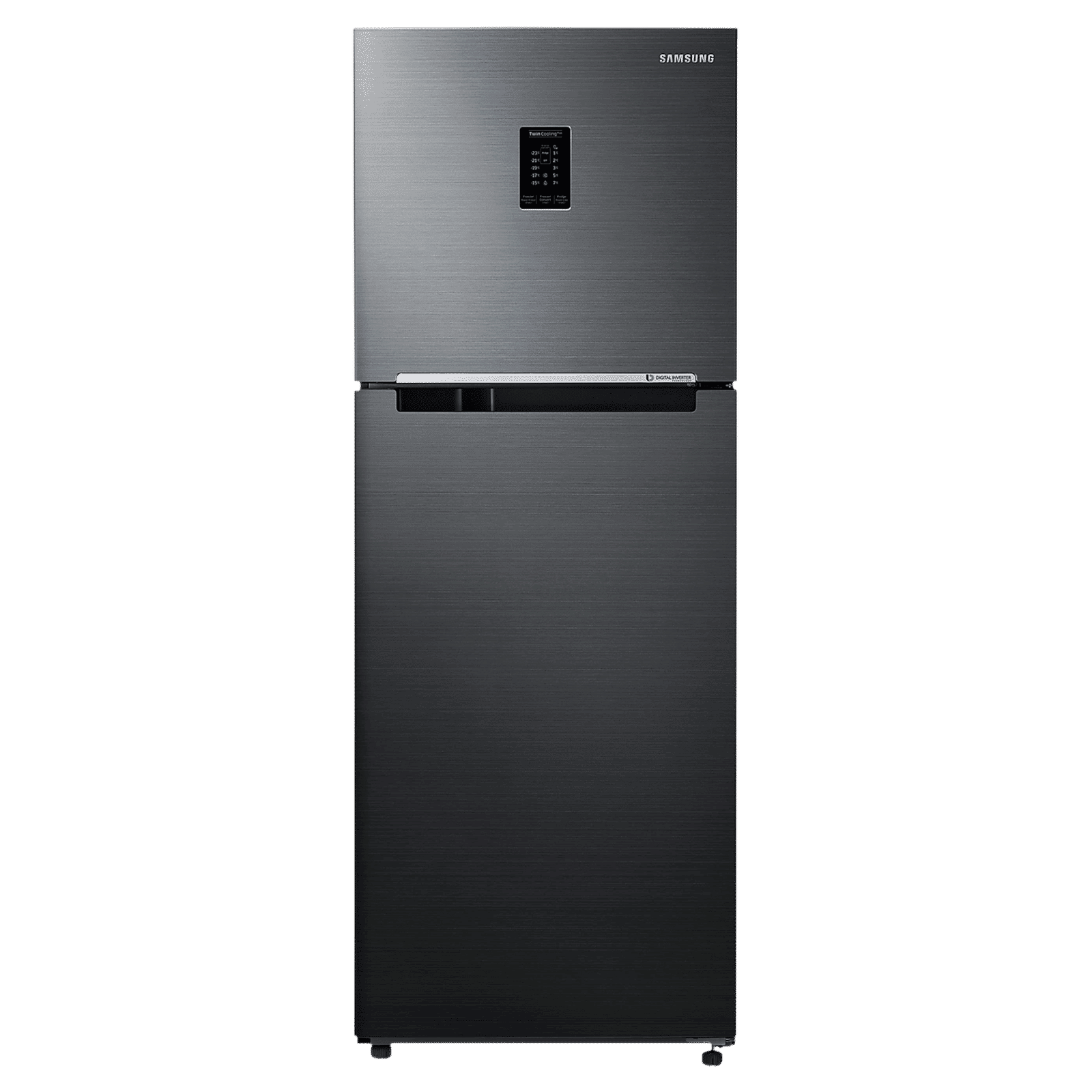 SAMSUNG 301 Litres 3 Star Frost Free Double Door Convertible Refrigerator with Twin Cooling Plus Technology (RT34C4523BX/HL, Luxe Black) SAMSUNG 301 Litres 3 Star Frost Free Double Door Convertible Refrigerator with Twin Cooling Plus Technology (RT34C4523BX/HL, Luxe Black)_1
