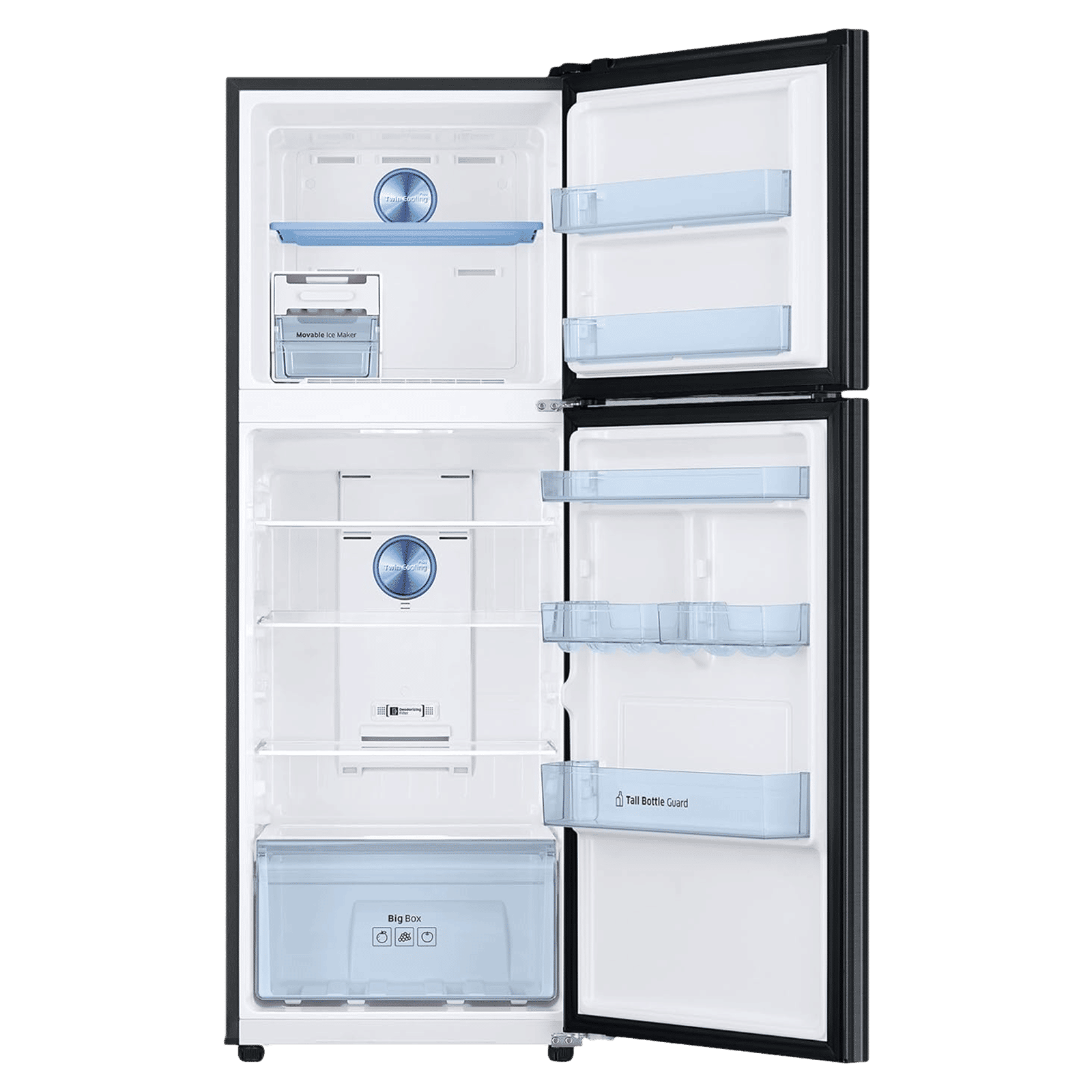 SAMSUNG 301 Litres 3 Star Frost Free Double Door Convertible Refrigerator with Twin Cooling Plus Technology (RT34C4523BX/HL, Luxe Black) SAMSUNG 301 Litres 3 Star Frost Free Double Door Convertible Refrigerator with Twin Cooling Plus Technology (RT34C4523BX/HL, Luxe Black)_6
