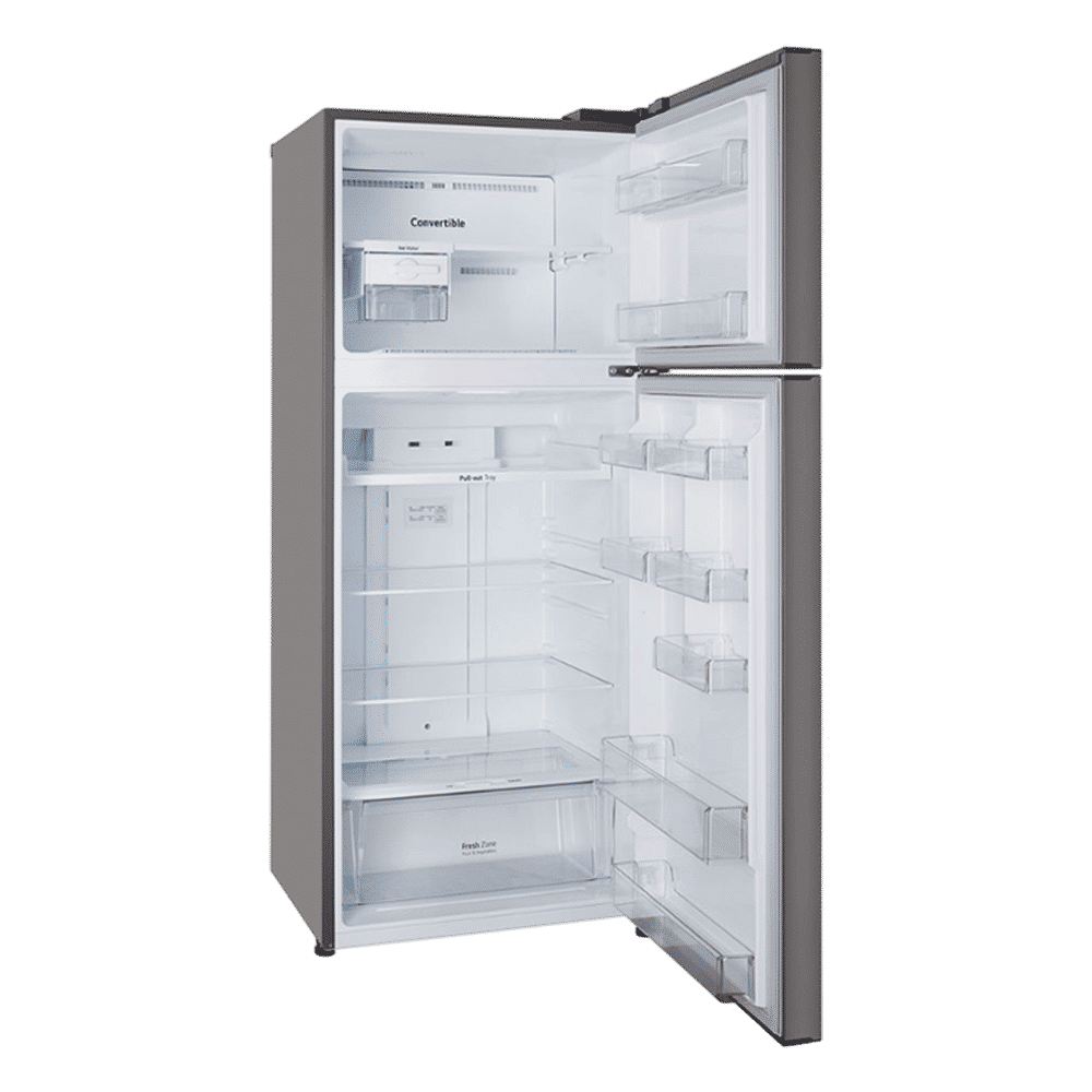 LG 446 Litres 1 Star Frost Free Double Door Convertible Refrigerator with Door Cooling Plus Technology (GL-T502CPZR, Shiny Steel) LG 446 Litres 1 Star Frost Free Double Door Convertible Refrigerator with Door Cooling Plus Technology (GL-T502CPZR, Shiny Steel)_10