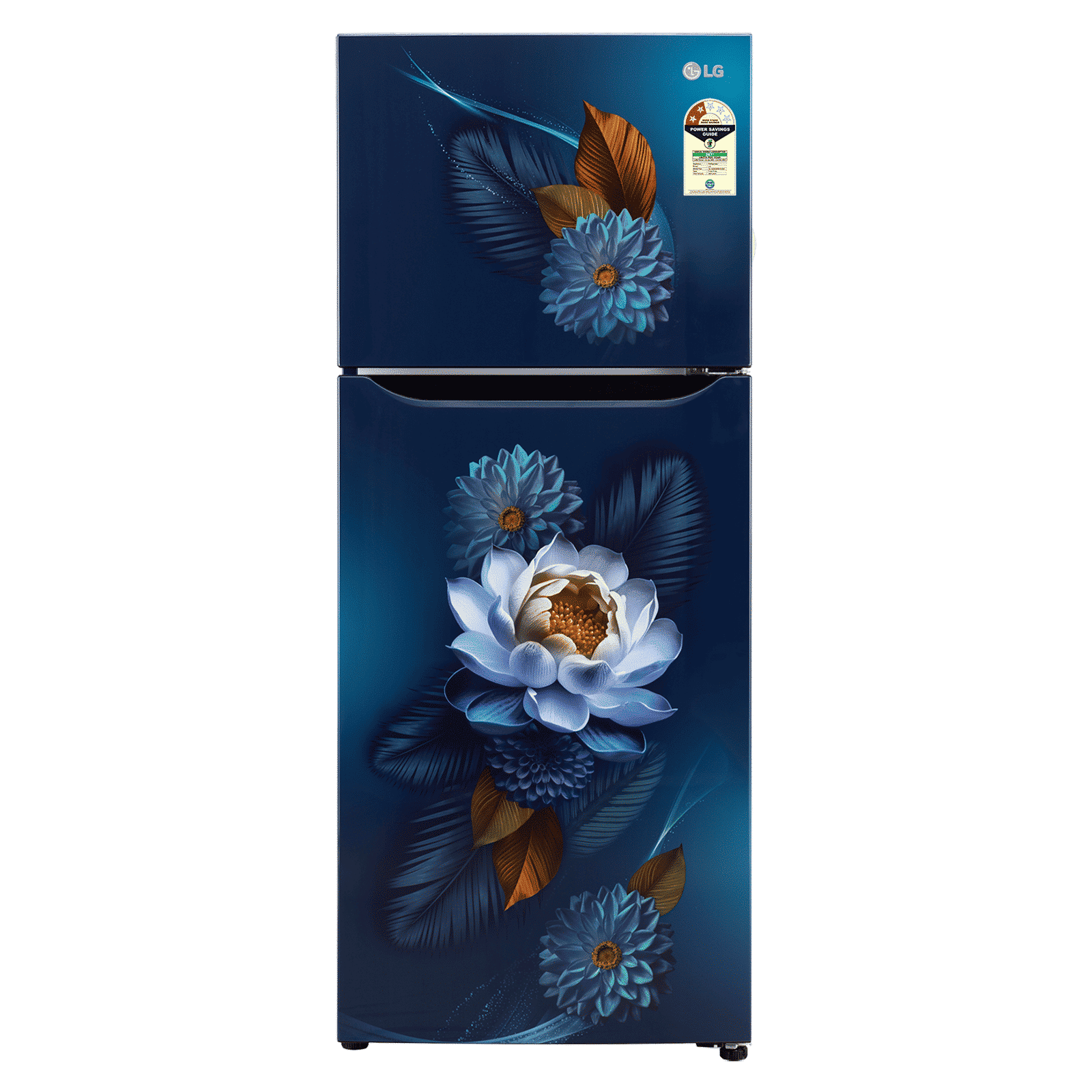 LG 240 Litres 2 Star Frost Free Double Door Convertible Refrigerator with Smart Diagnosis (GL-S292SBWY, Blue Water Lily)_1
