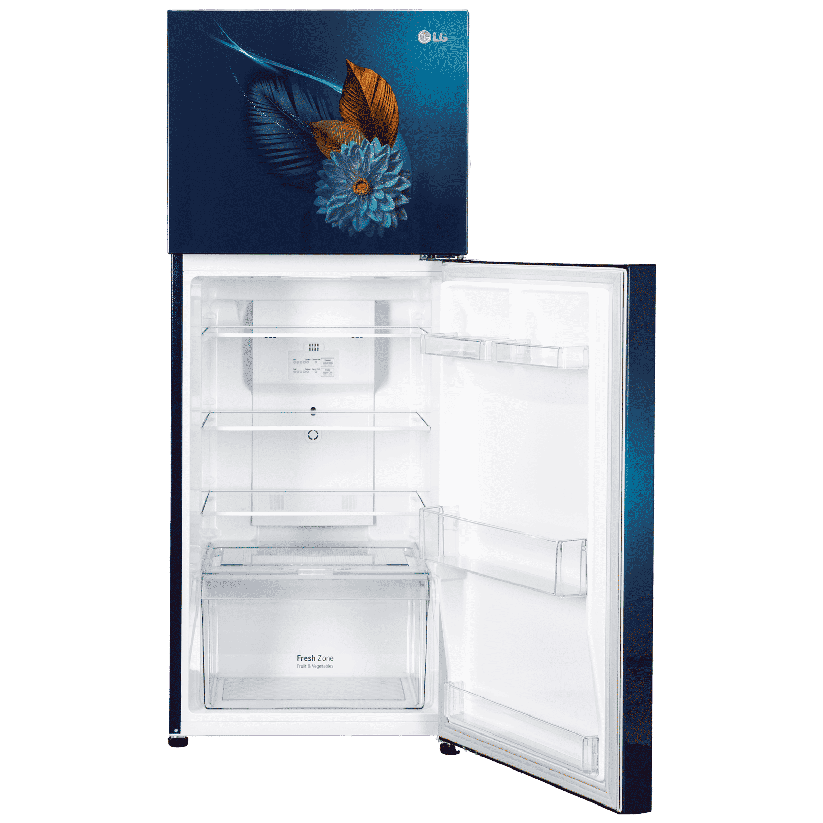 LG 240 Litres 2 Star Frost Free Double Door Convertible Refrigerator with Smart Diagnosis (GL-S292SBWY, Blue Water Lily)_12