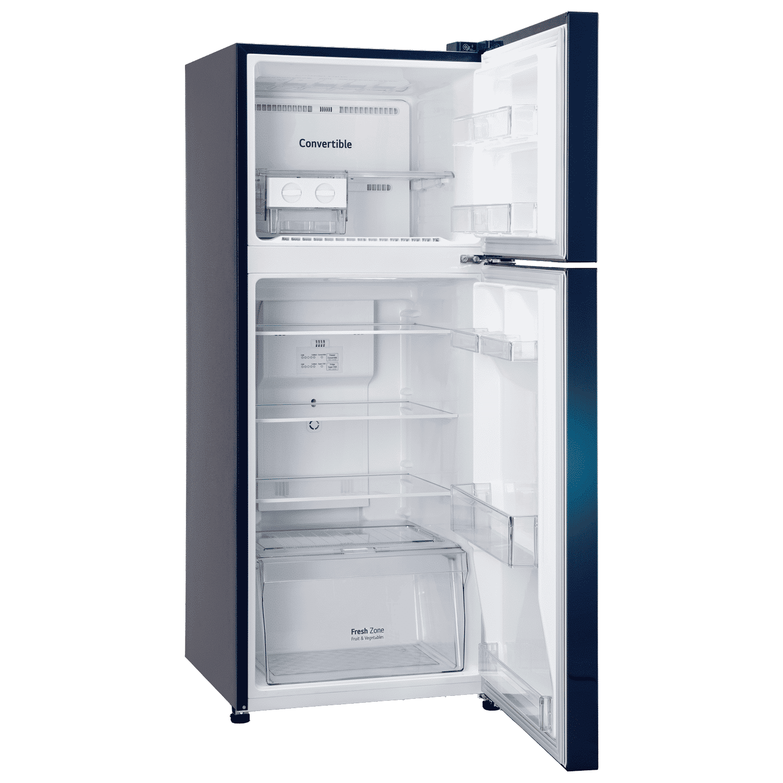 LG 240 Litres 2 Star Frost Free Double Door Convertible Refrigerator with Smart Diagnosis (GL-S292SBWY, Blue Water Lily)_6