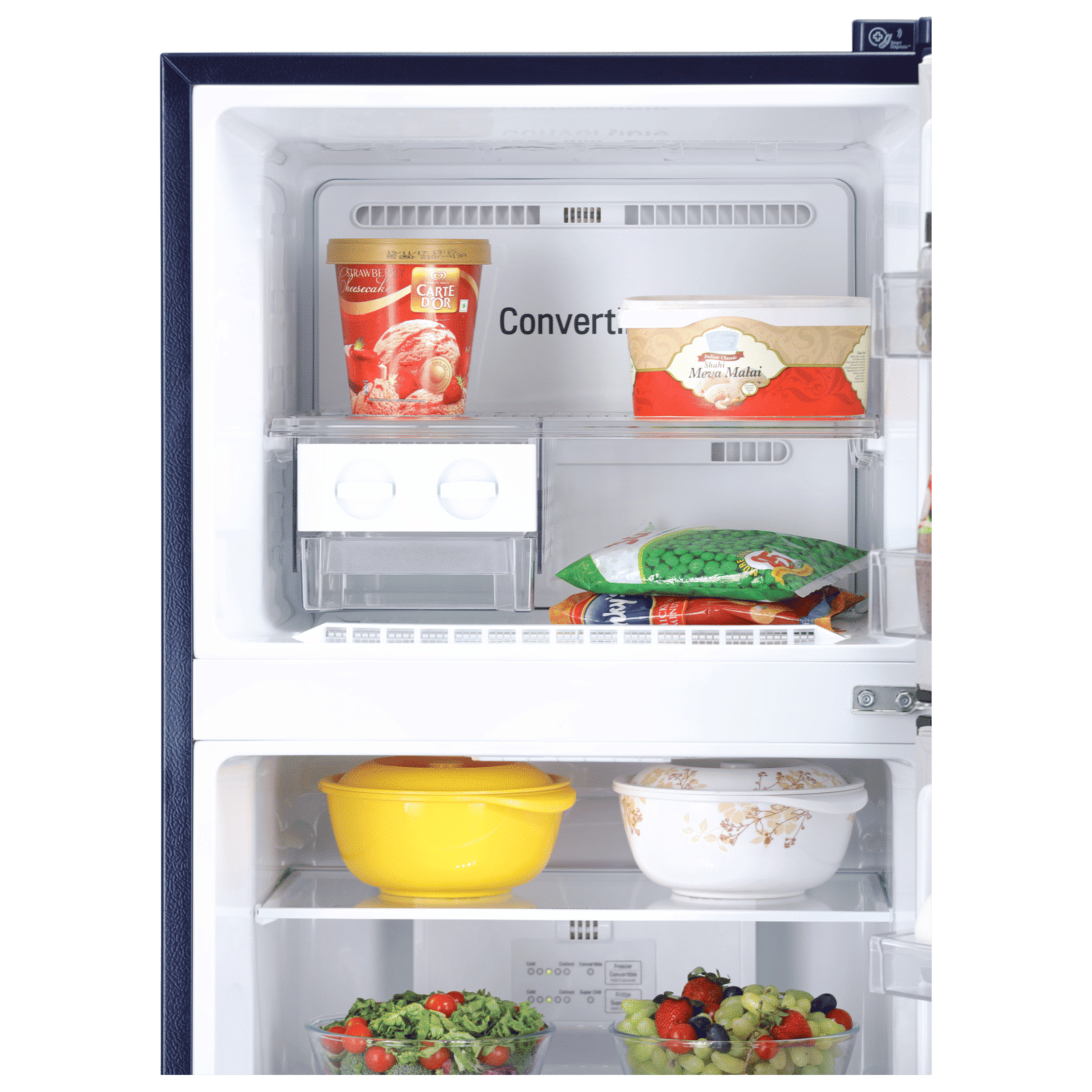 LG 240 Litres 2 Star Frost Free Double Door Convertible Refrigerator with Smart Diagnosis (GL-S292SBWY, Blue Water Lily)_8