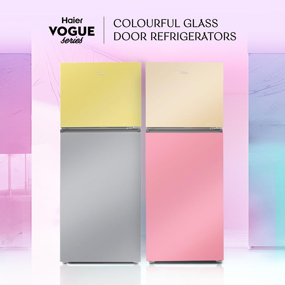 Haier Vogue Series 328 Litres 3 Star Frost Free Double Door Convertible Refrigerator with Triple Inverter & Dual Fan Technology (HRF-3783YGG-P, Yellow Grey Glass)_17